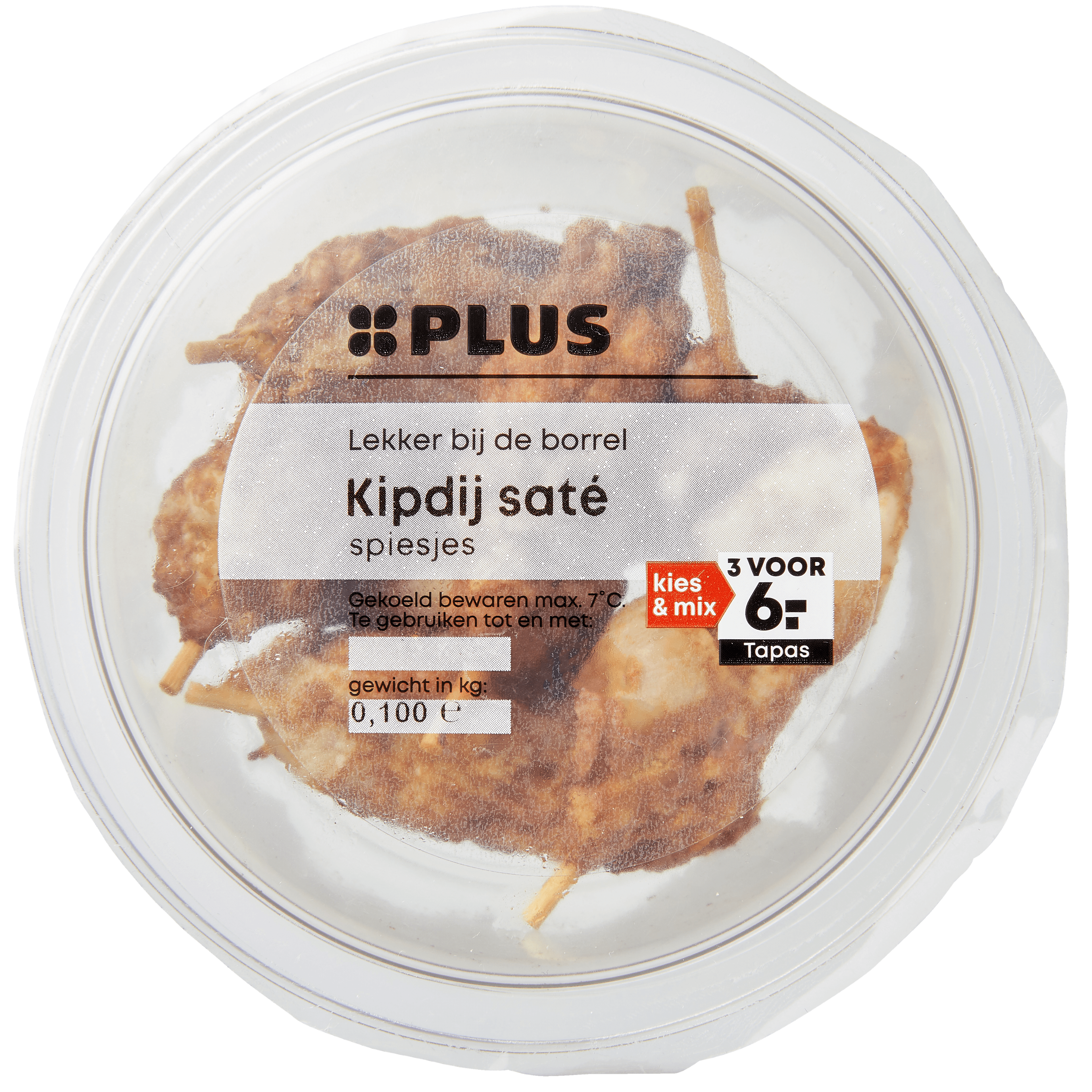 PLUS Kipdij saté spiesjes