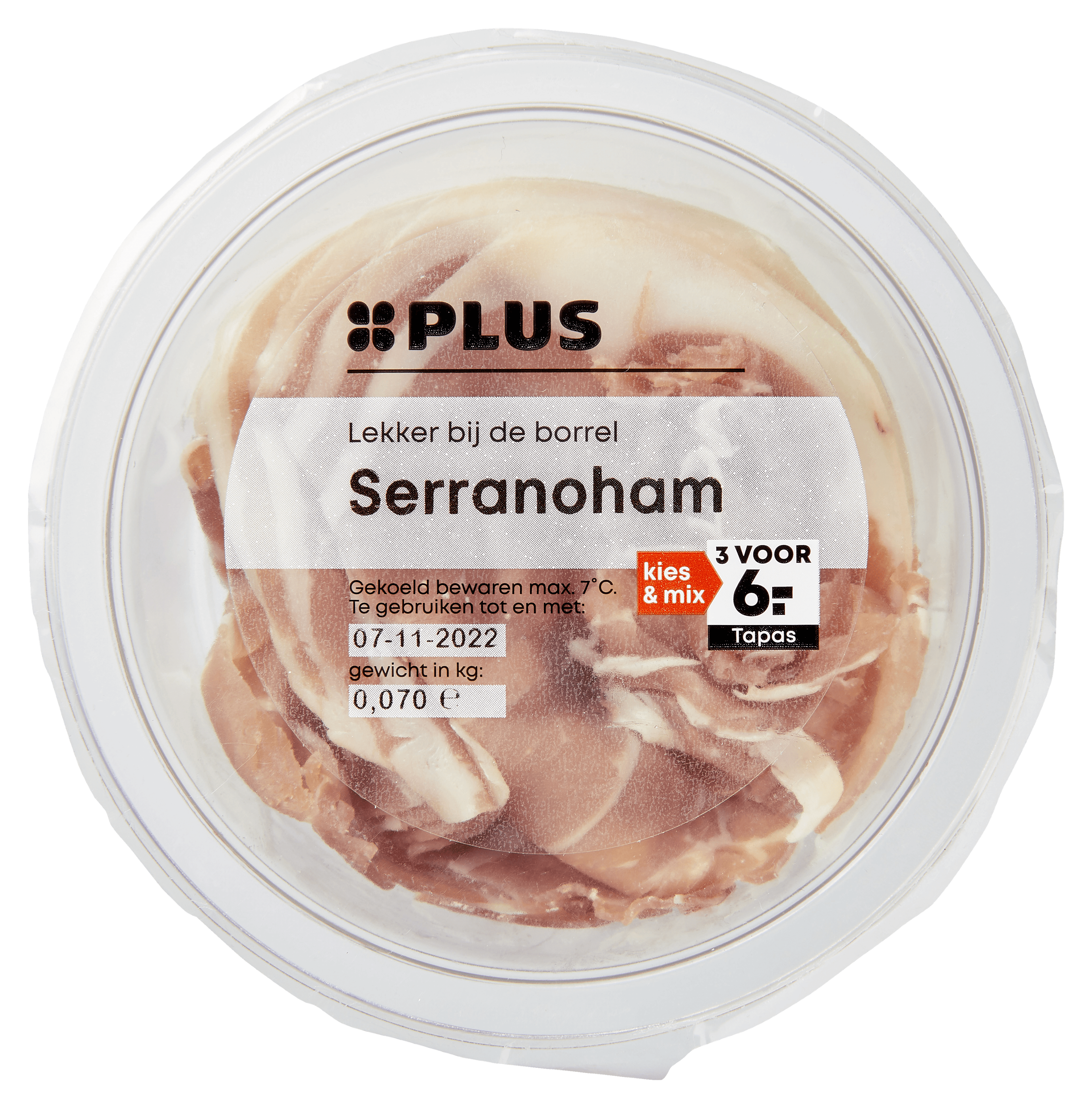 PLUS Dungesneden serranoham