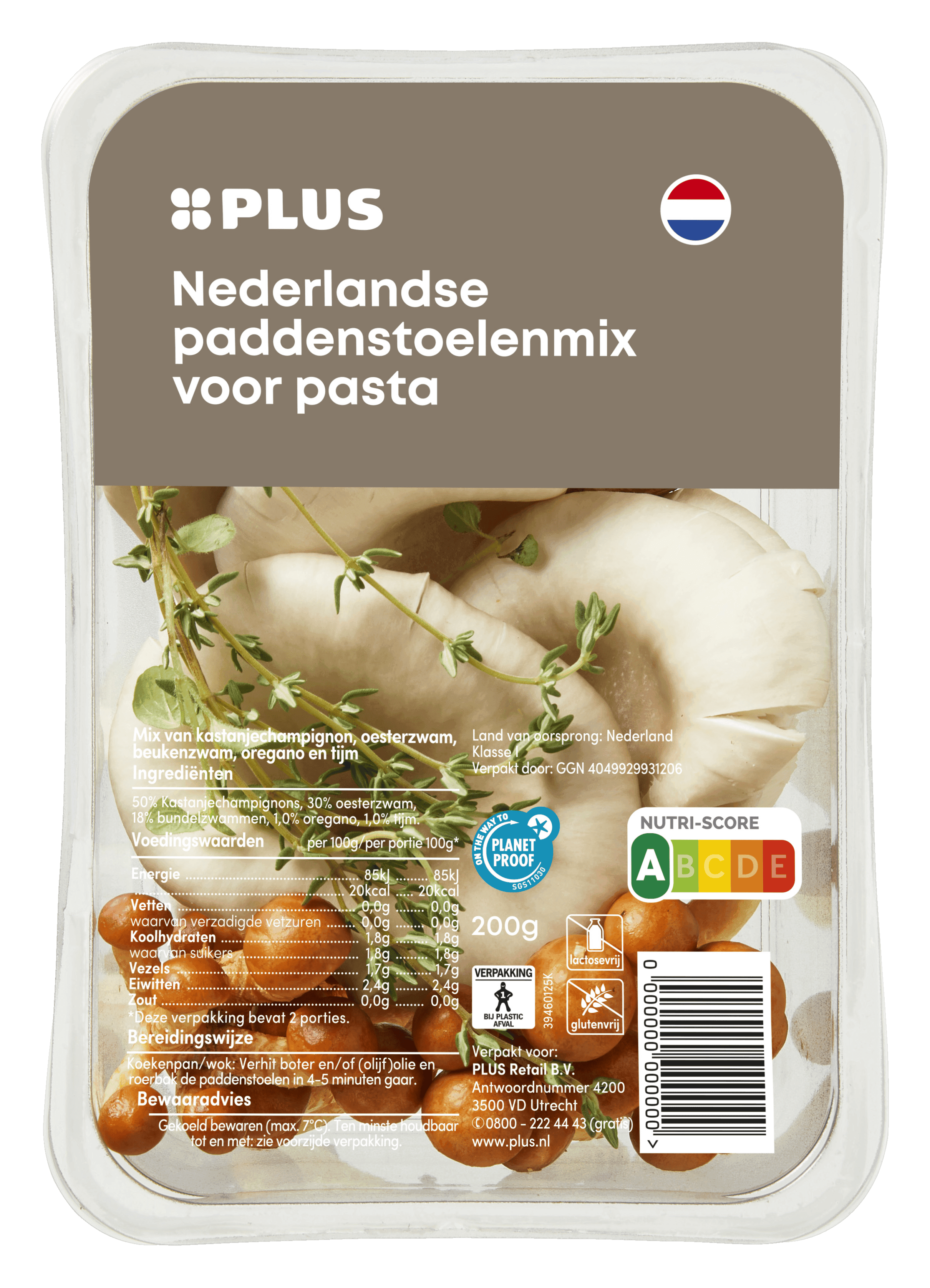 PLUS Pasta paddestoelenmix