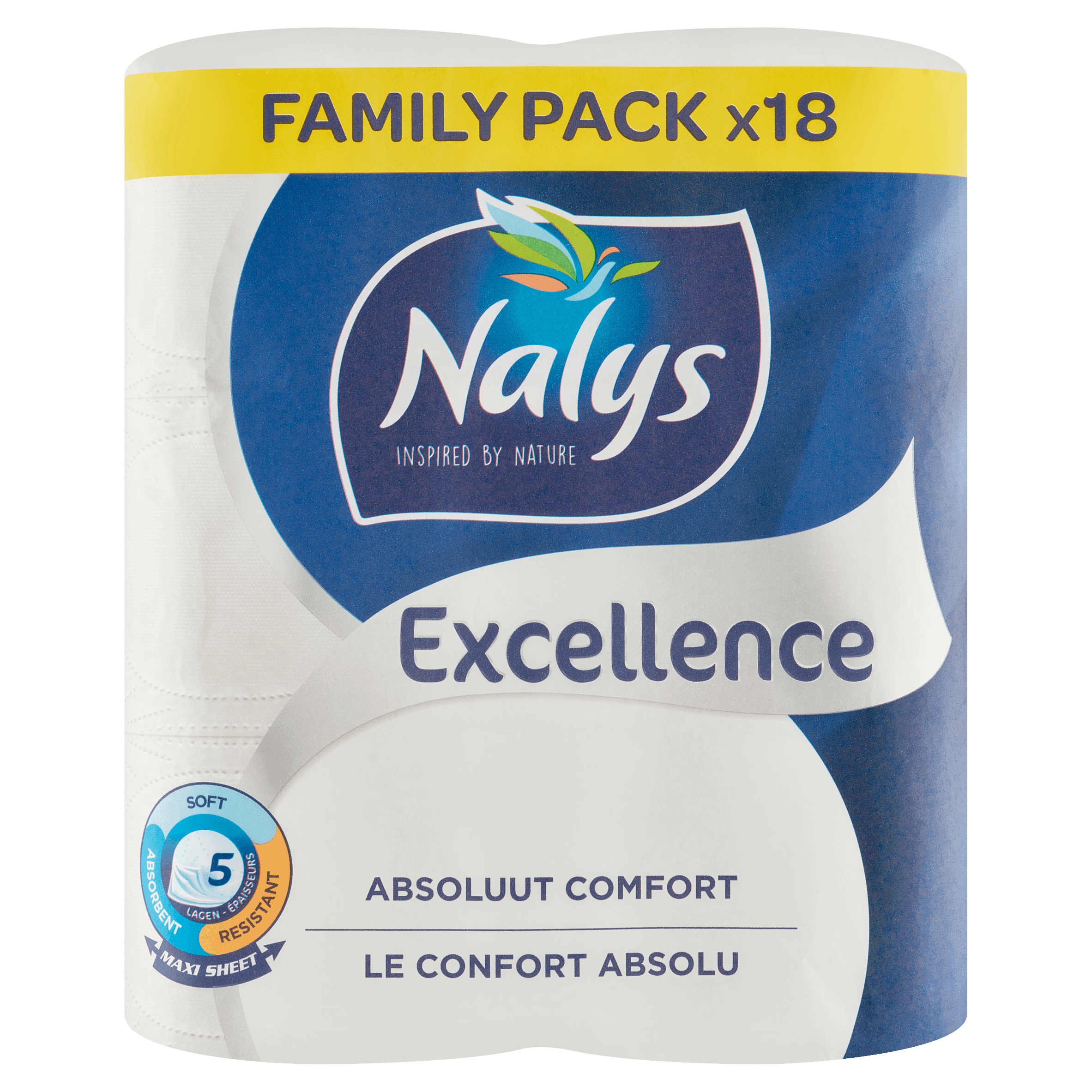 NALYS Toiletpapier excellence 5-lgs maxivel