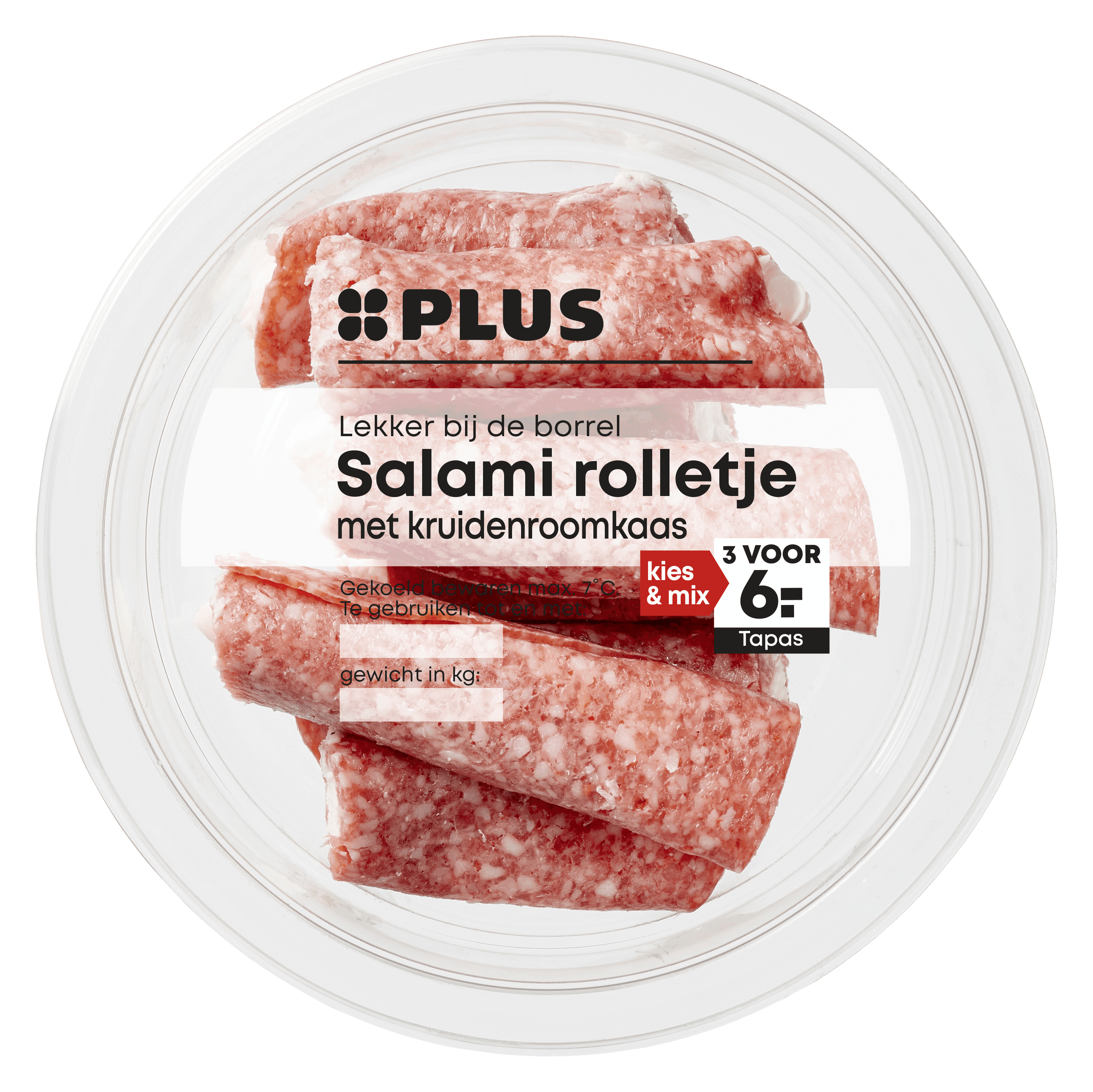 PLUS Salami rolletje met kruidenroomkaas