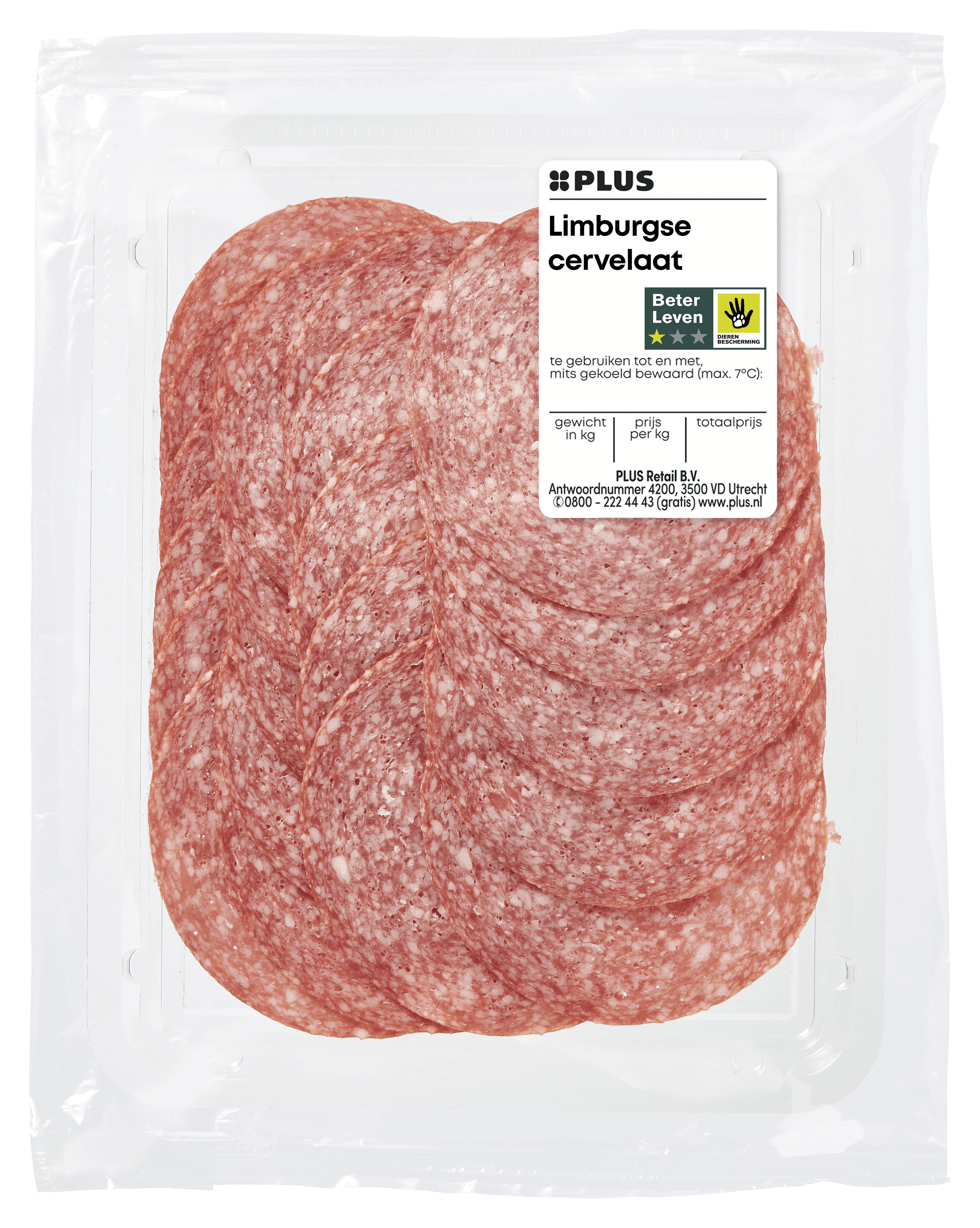 PLUS Limburgse cervelaat