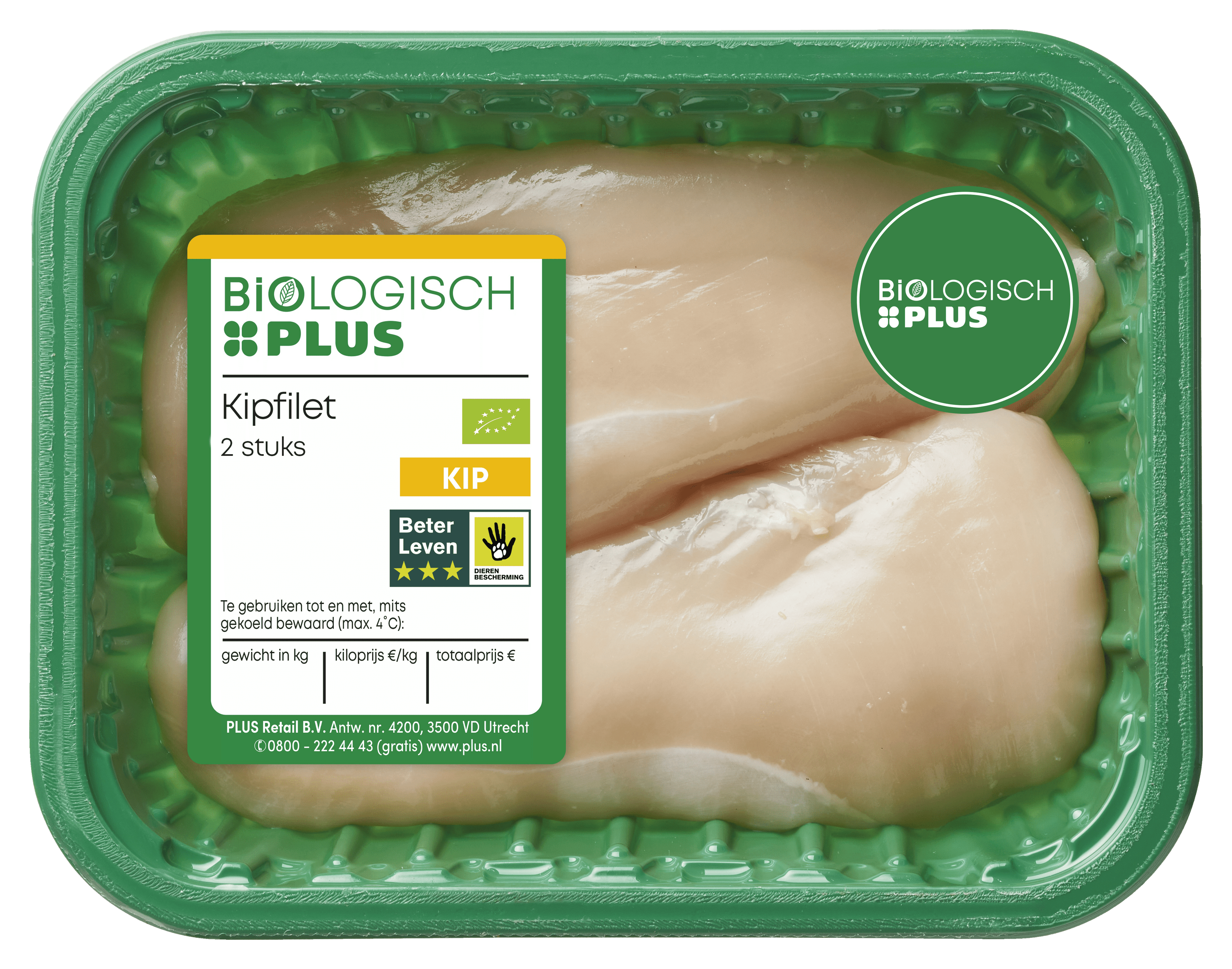 Biologisch PLUS Kipfilet 2 stuks