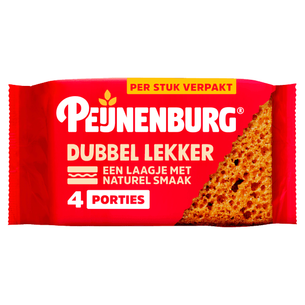 Peijnenburg Dubbel lekker naturel 4-pack