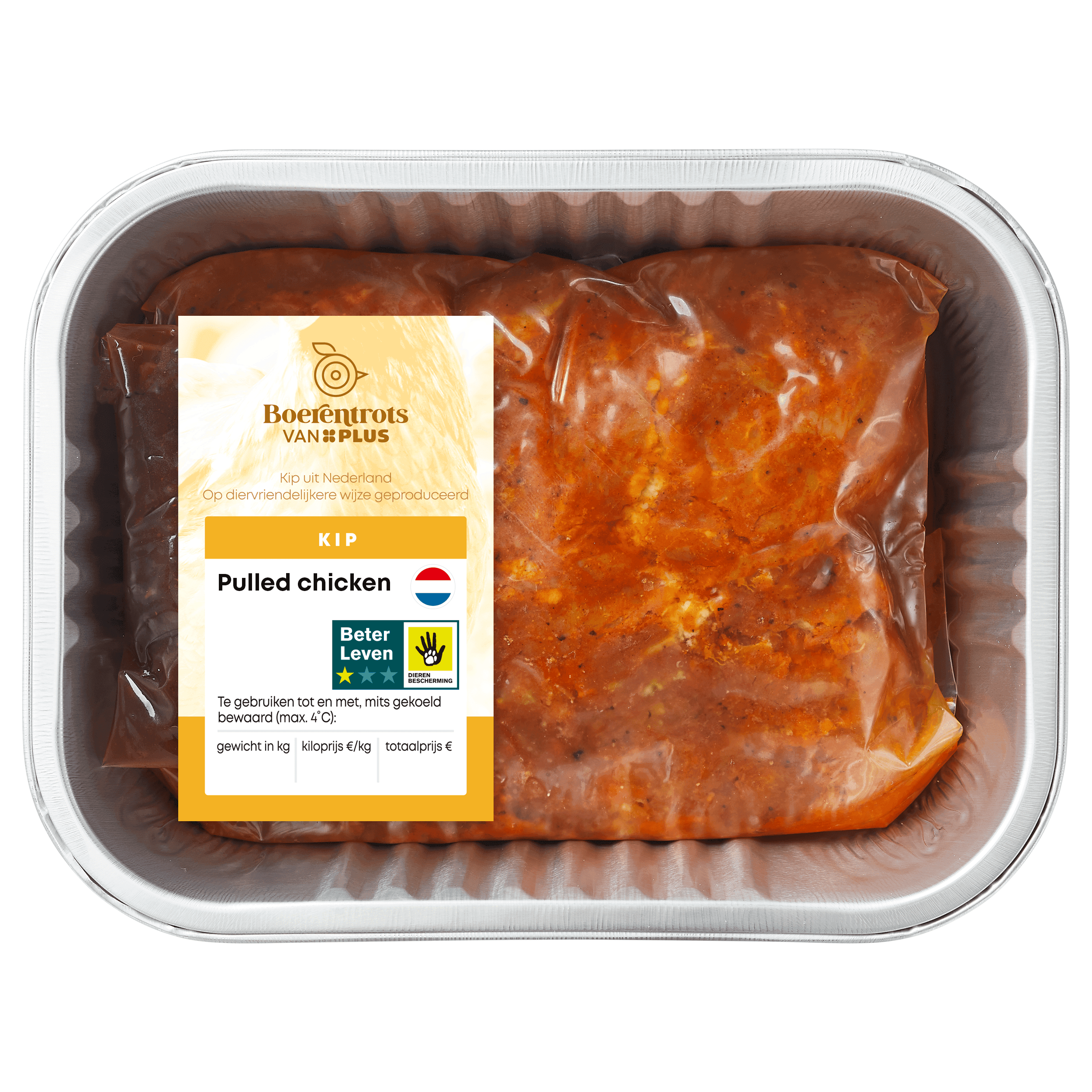 PLUS Boerentrots Pulled chicken