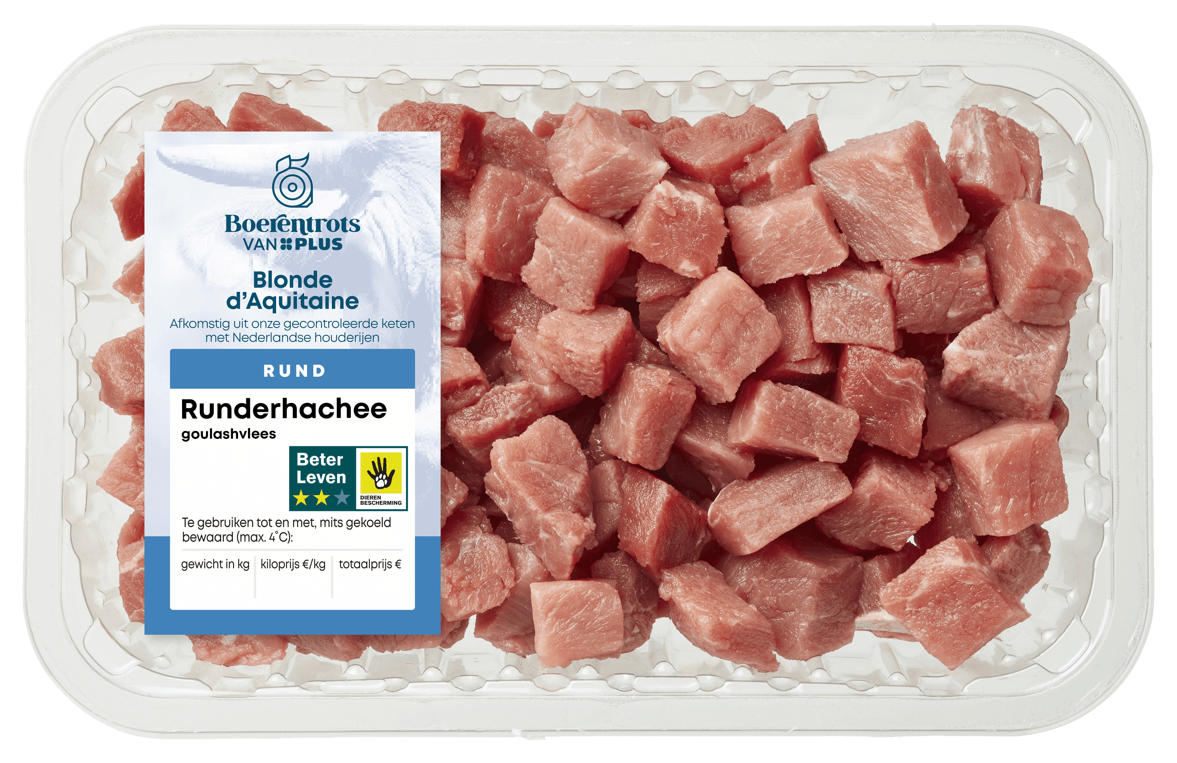 PLUS Boerentrots Runderhachee Goulashvlees