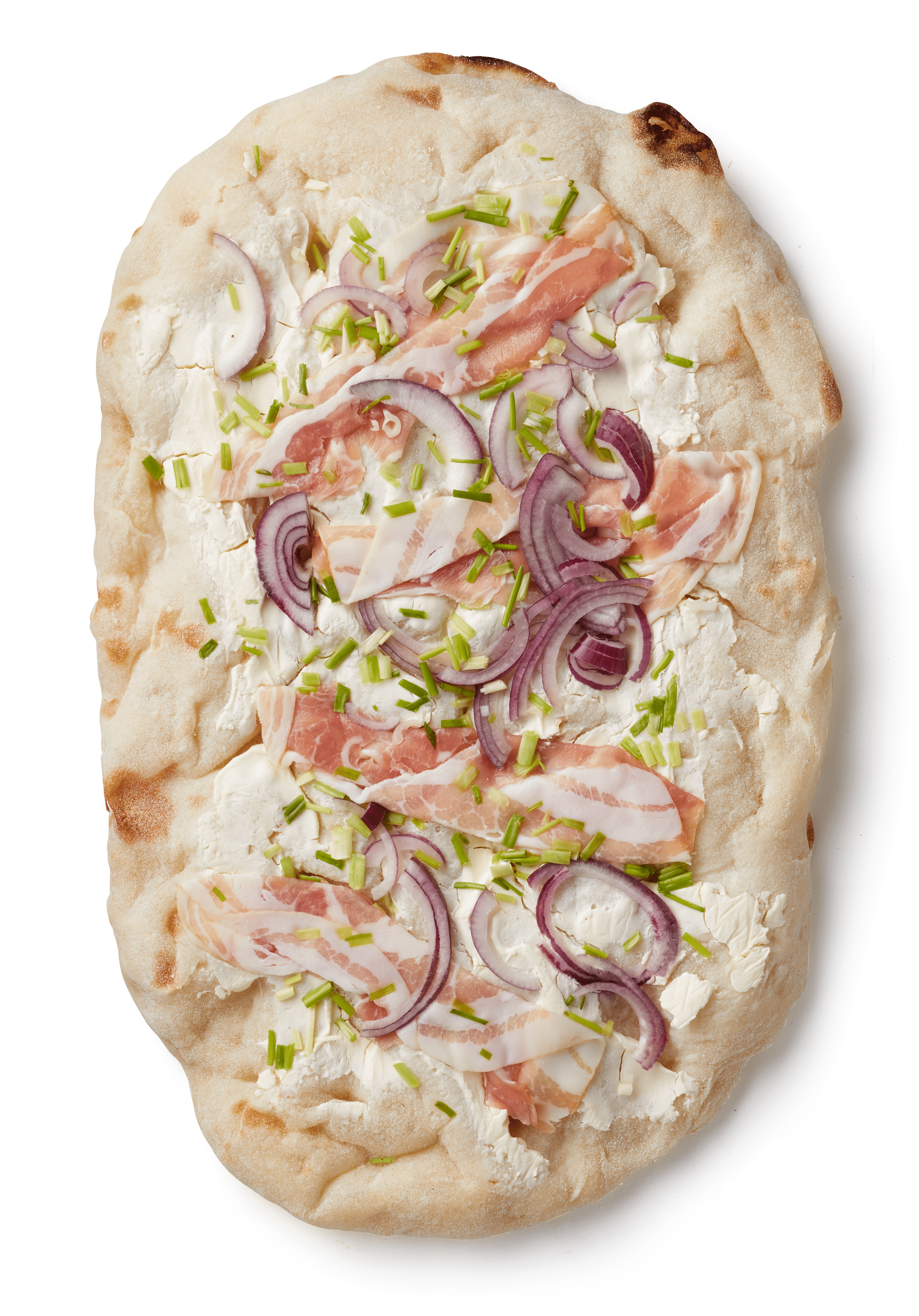 Uit de keuken van PLUS Pinsa spek en ui