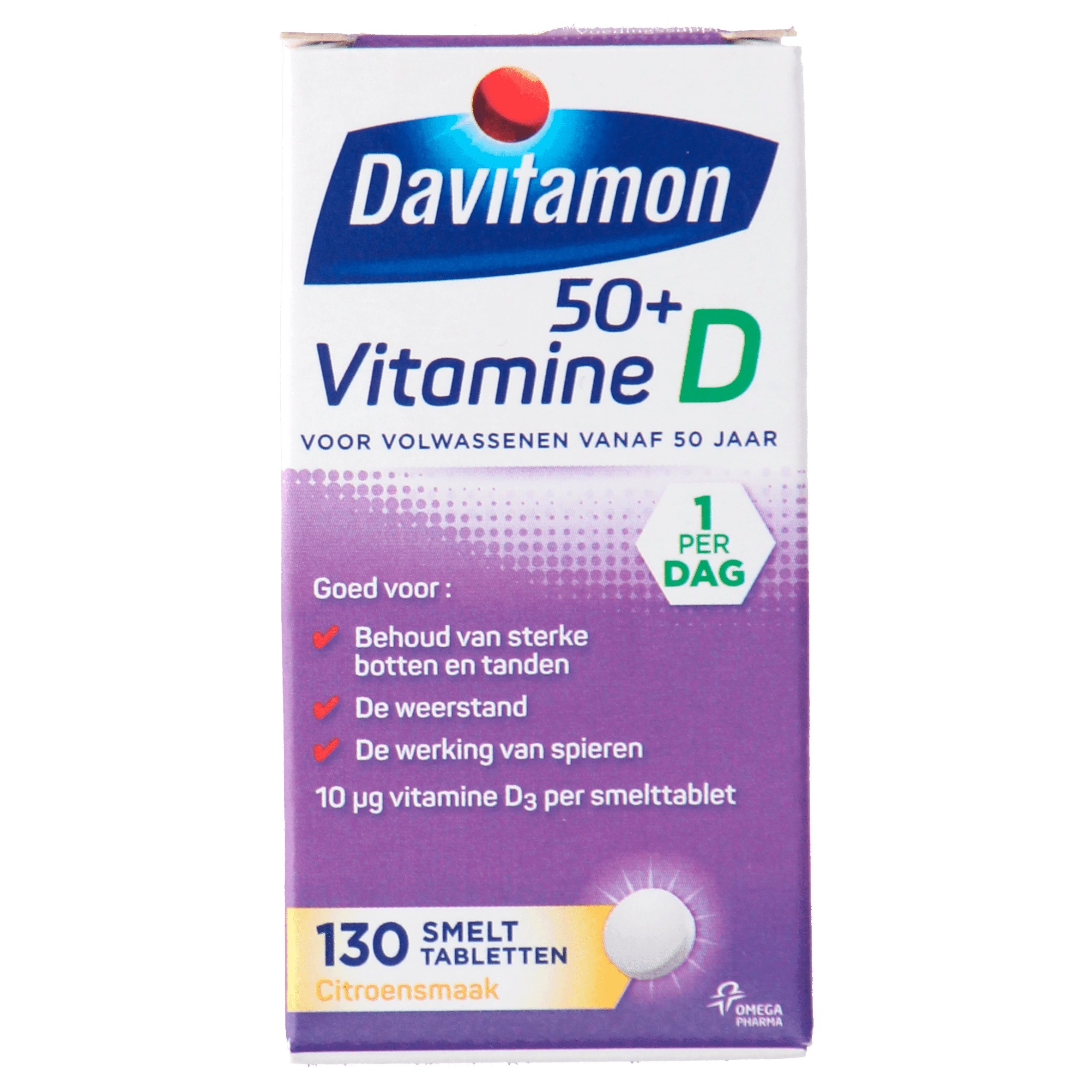 Davitamon Vitamine D 50+ smelttablet