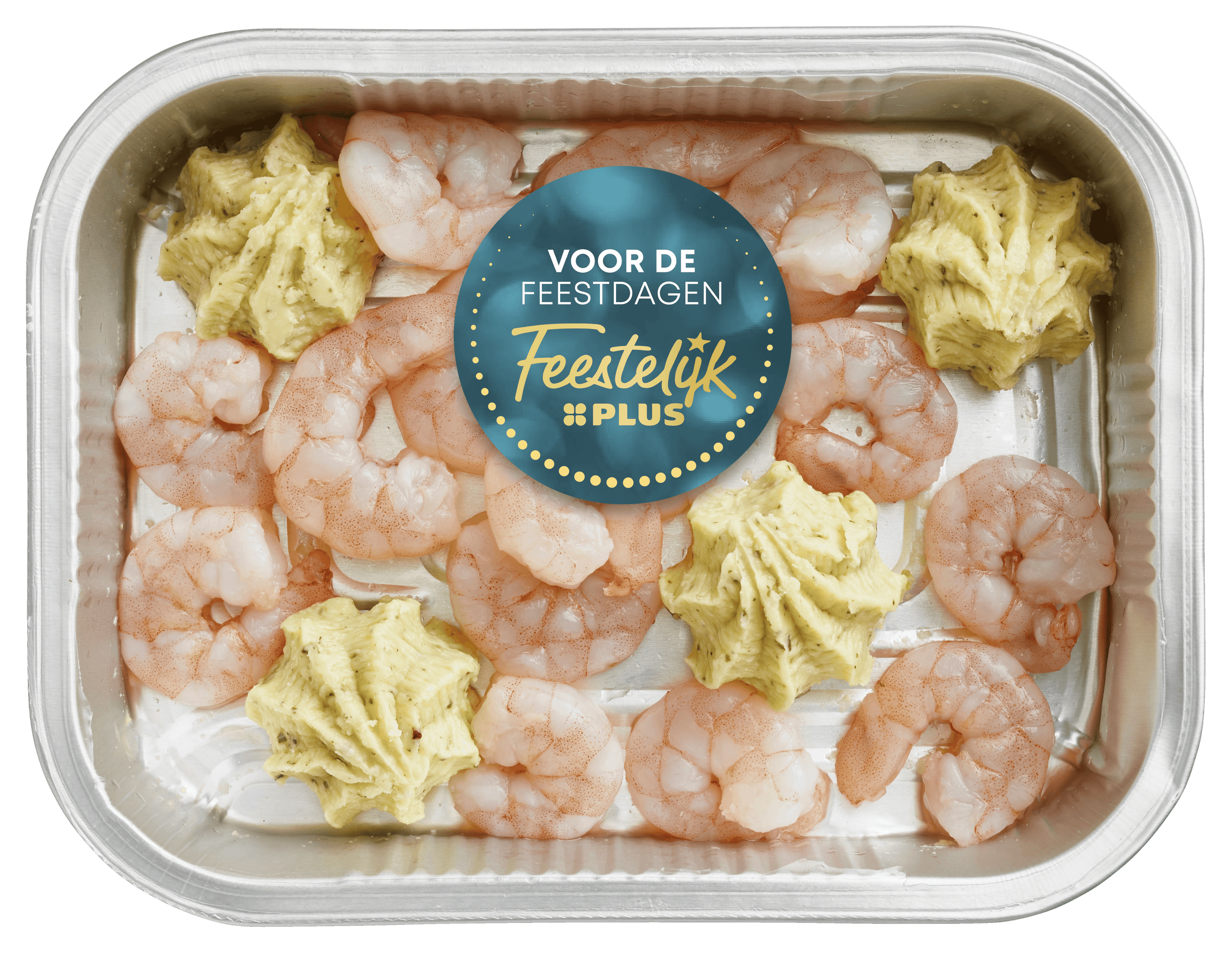 Feestelijk PLUS Garnalenpannetje knoflook