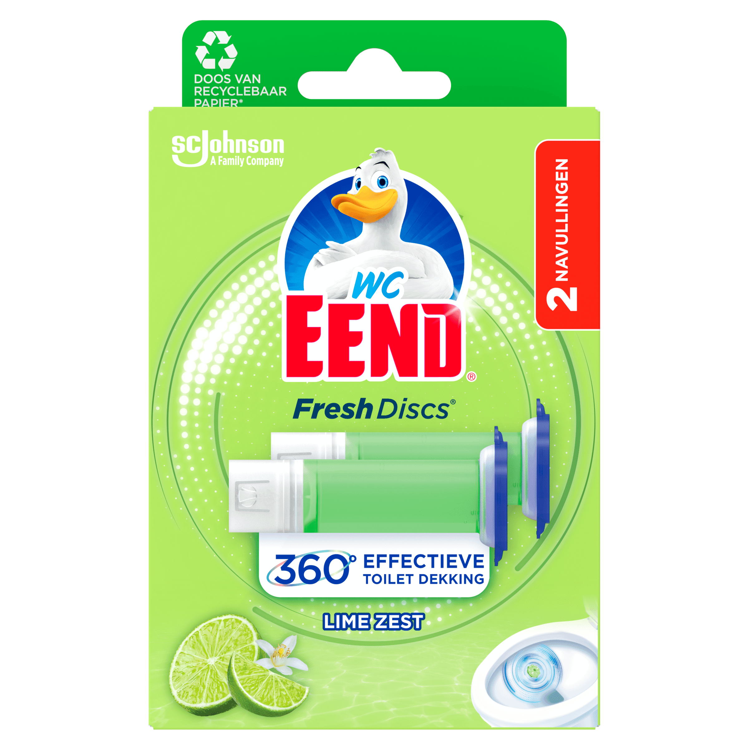 Wc Eend Fresh Discs navul Lime Zest
