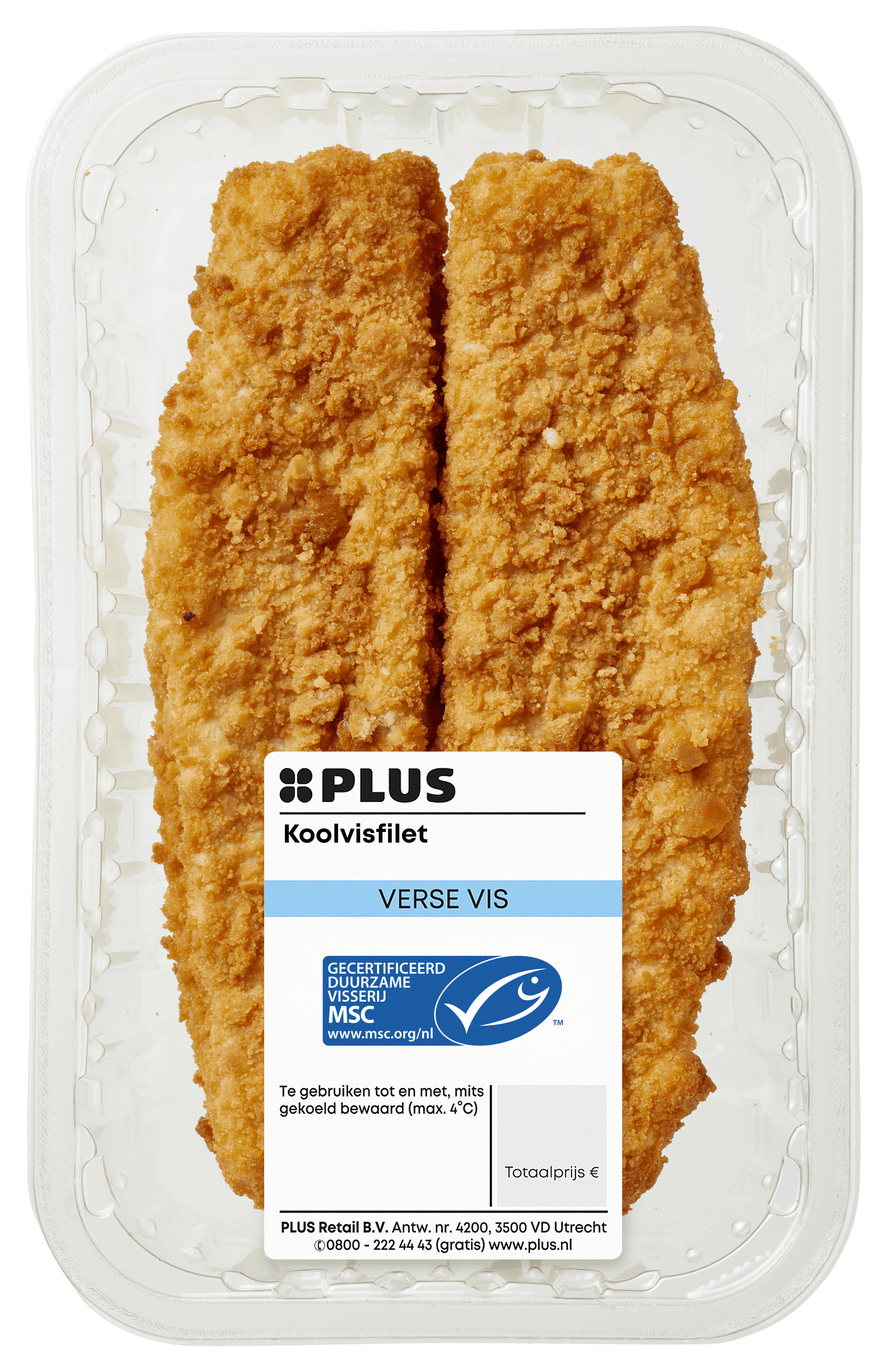 PLUS Alaska Koolvisfilet gepaneerd