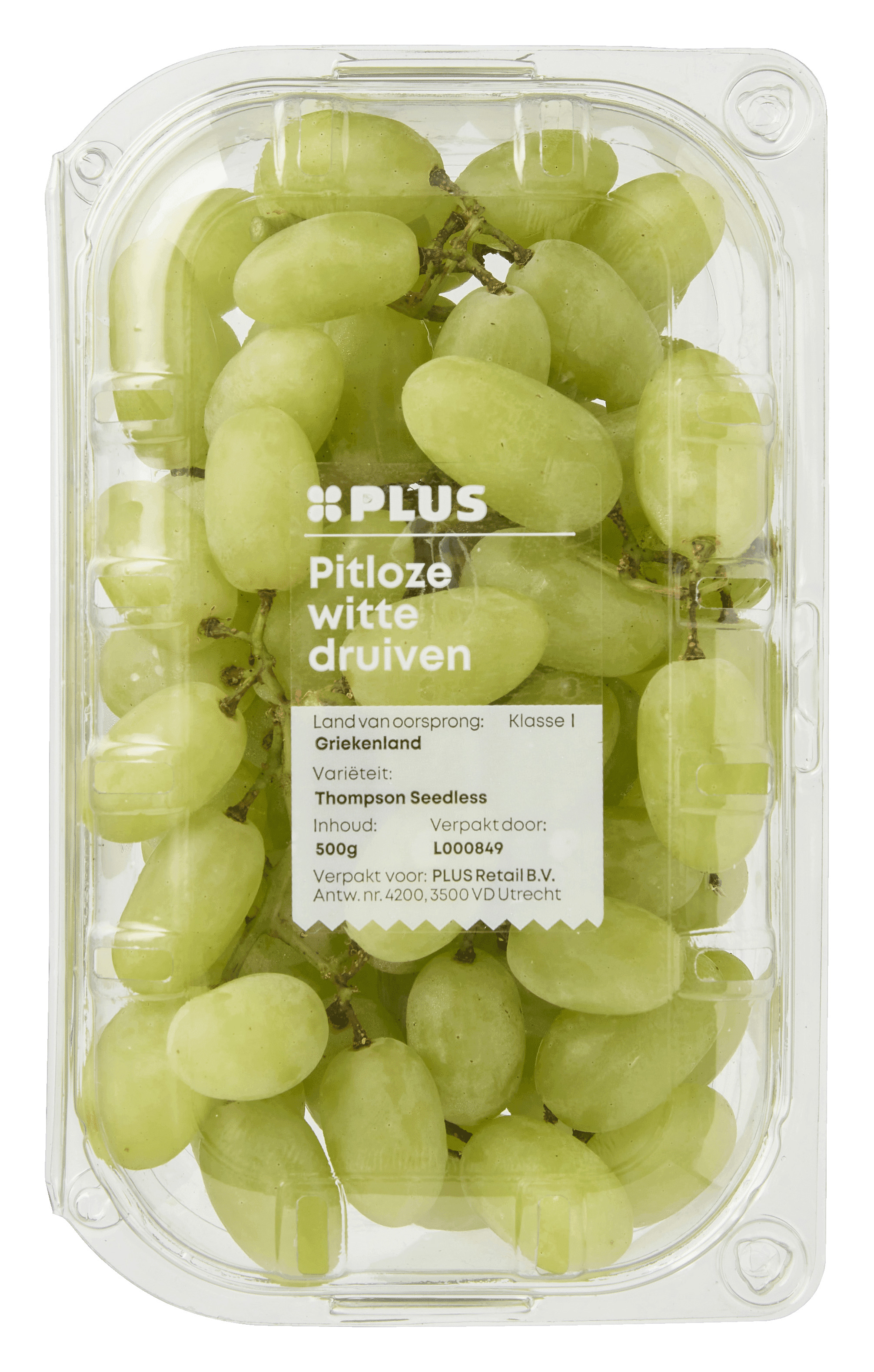 PLUS Druiven wit pitloos