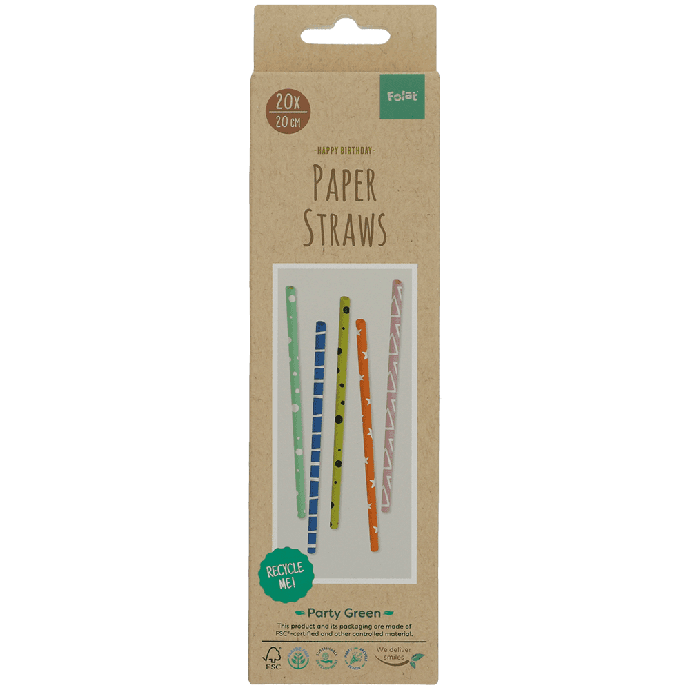 Folat Papieren rietjes FSC
