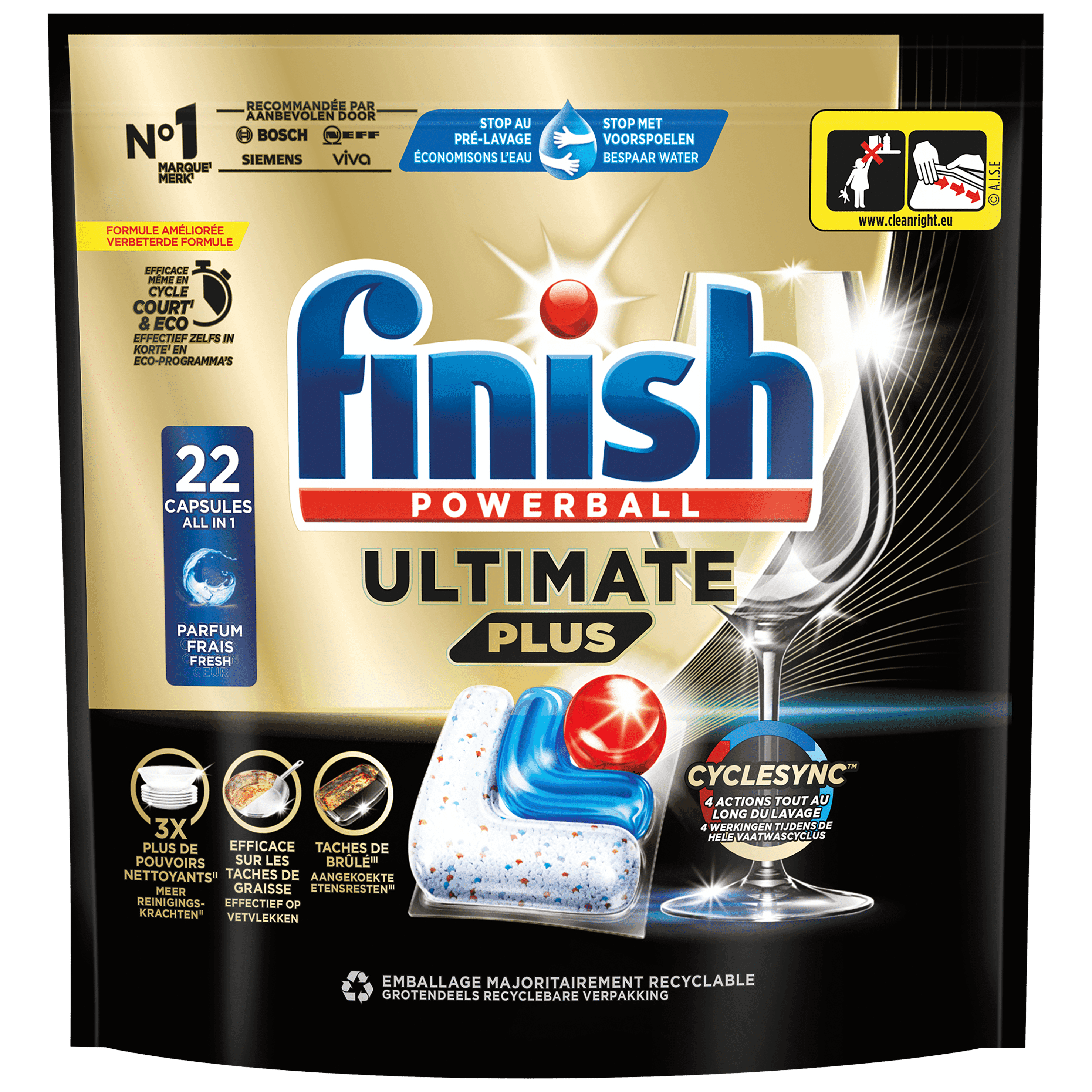 Finish Ultimate plus regular vaatwascapsules