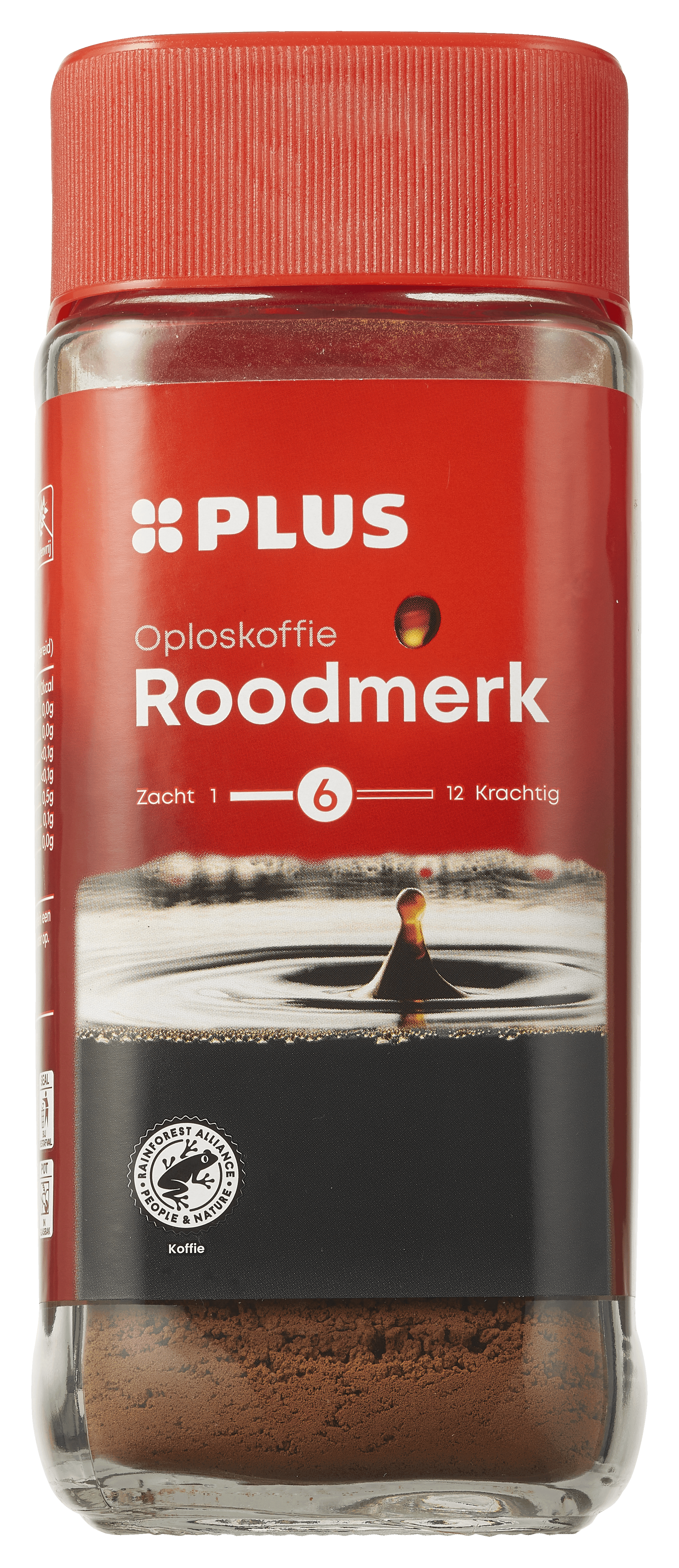 PLUS Oploskoffie rood