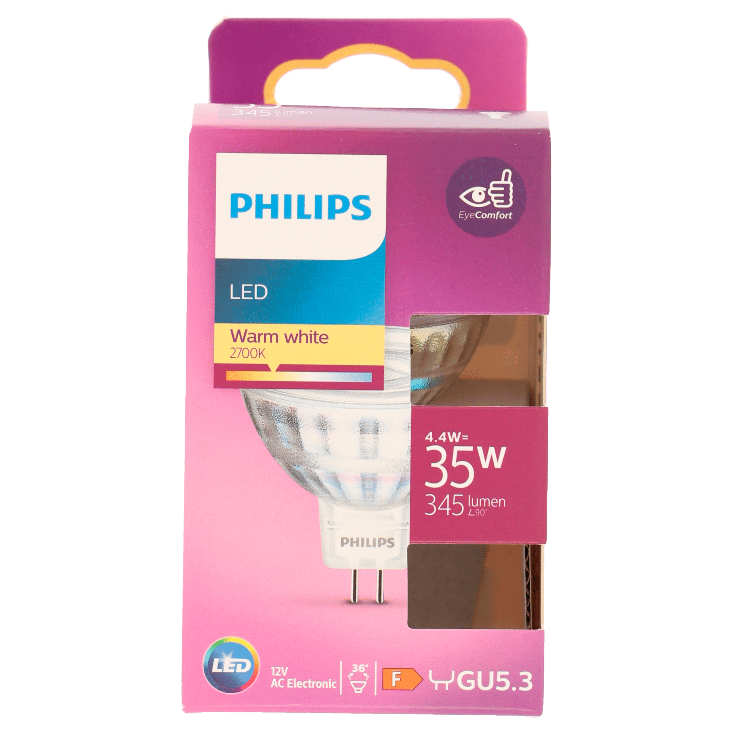 Philips LED 3W spot MR16 niet dimbaar
