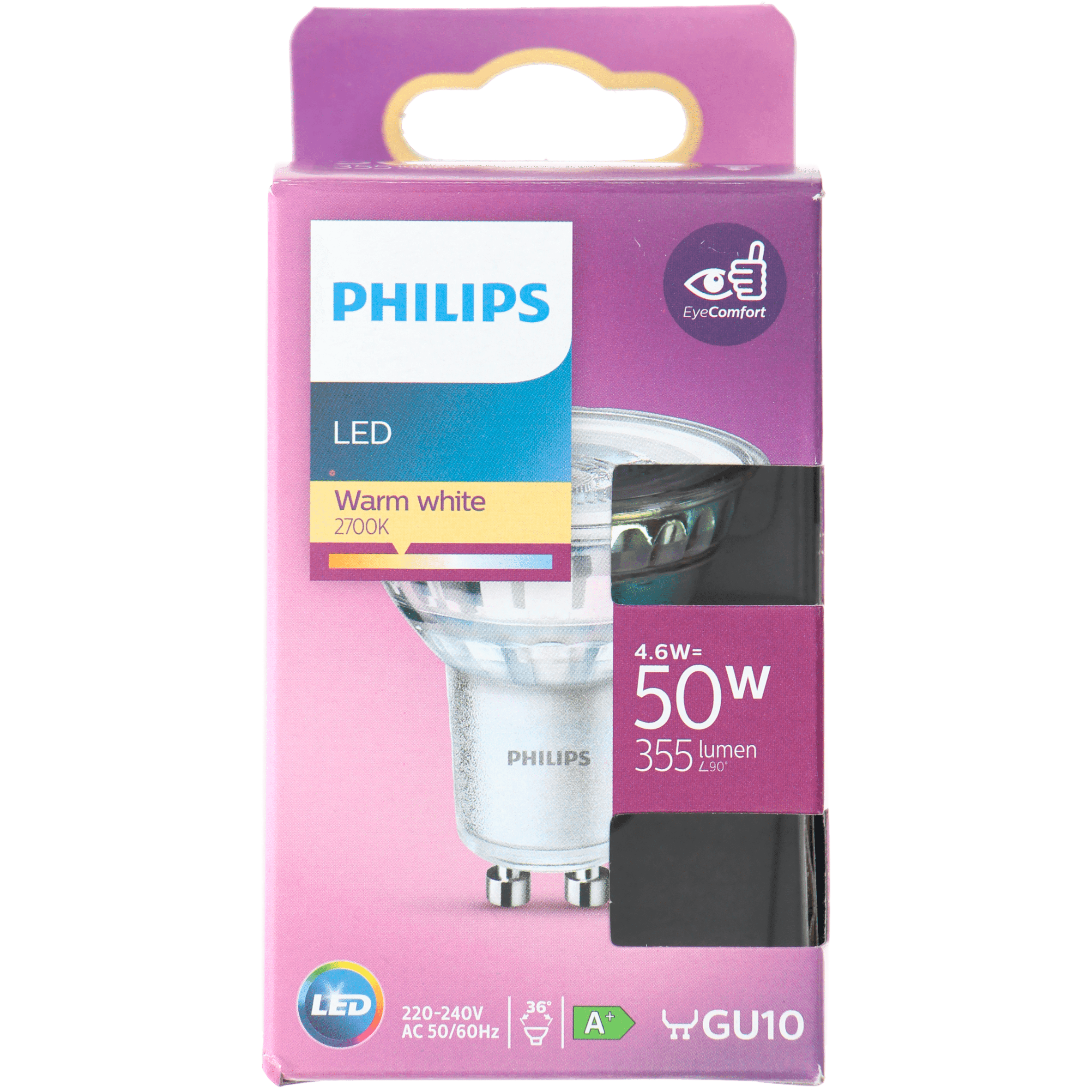 Philips LED 50W spot GU10 niet dimbaar