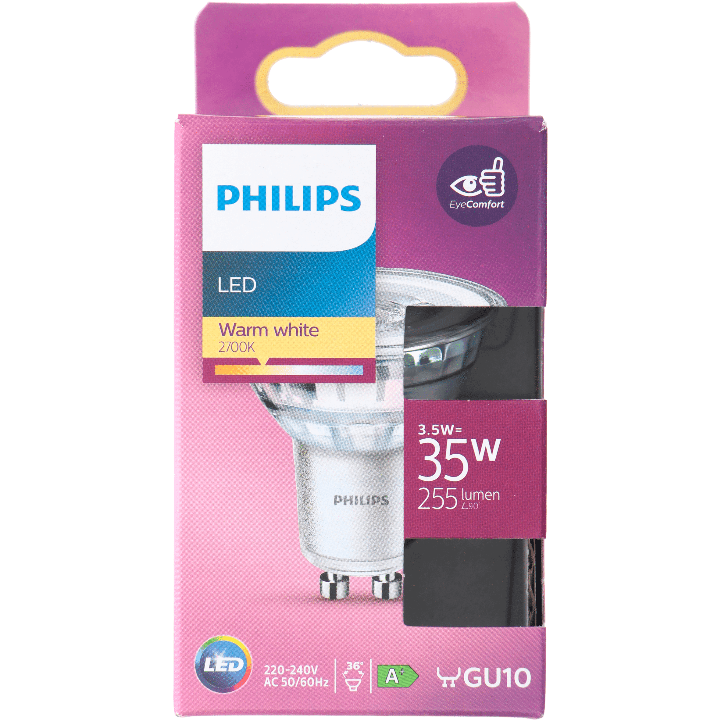 Philips LED 35W spot GU10 niet dimbaar