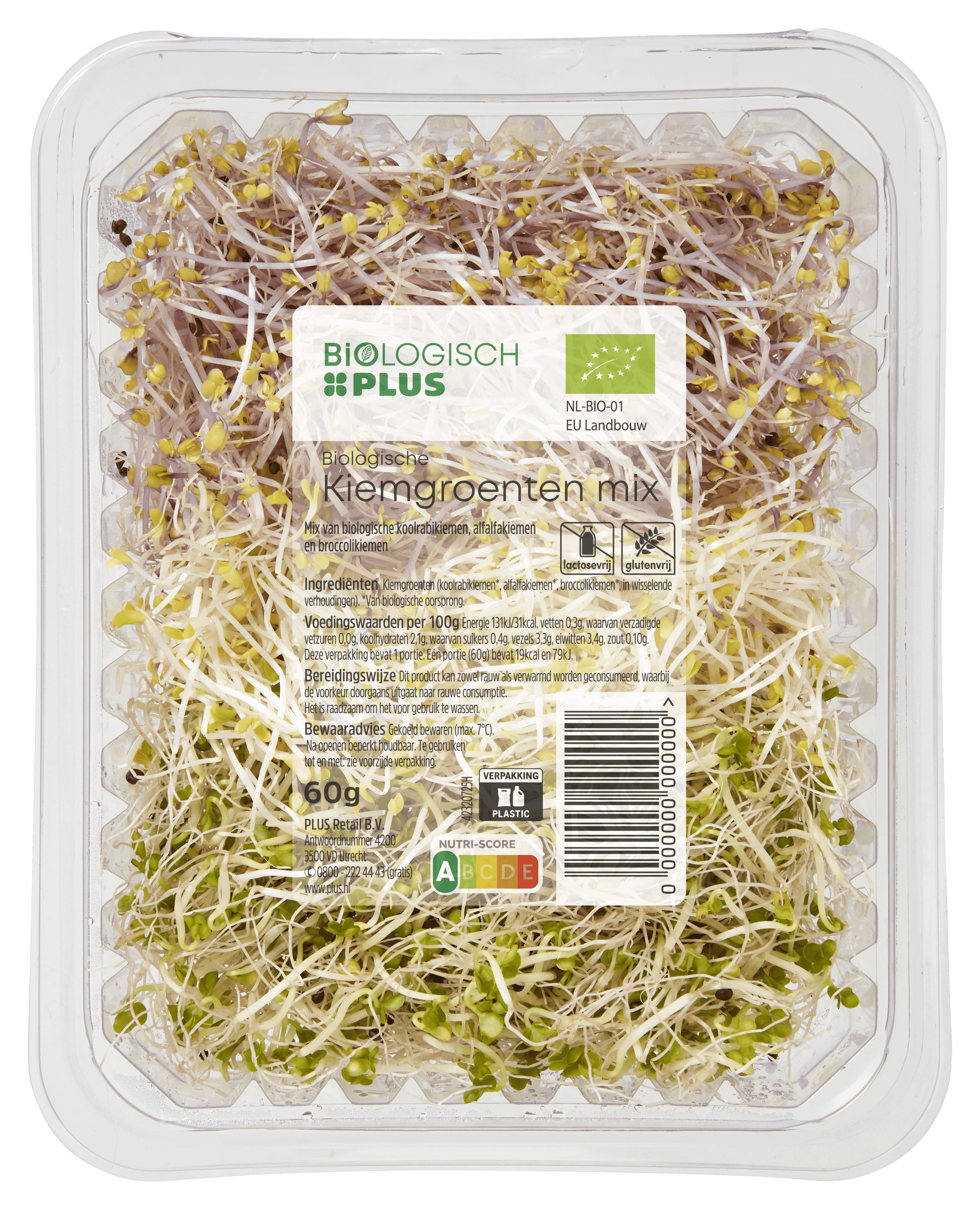 Biologisch PLUS Milde kiemgroente