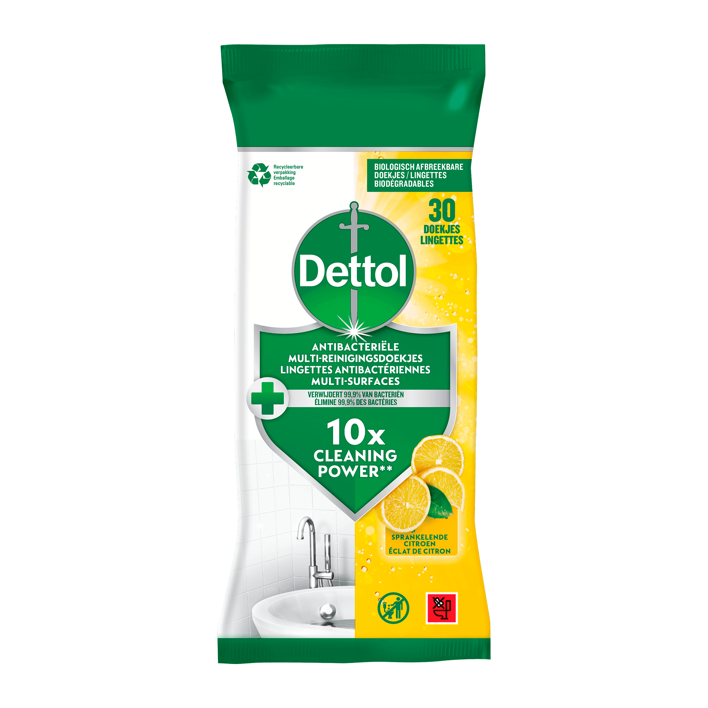 Dettol Antibacteriële multi-reinigersdoekjes