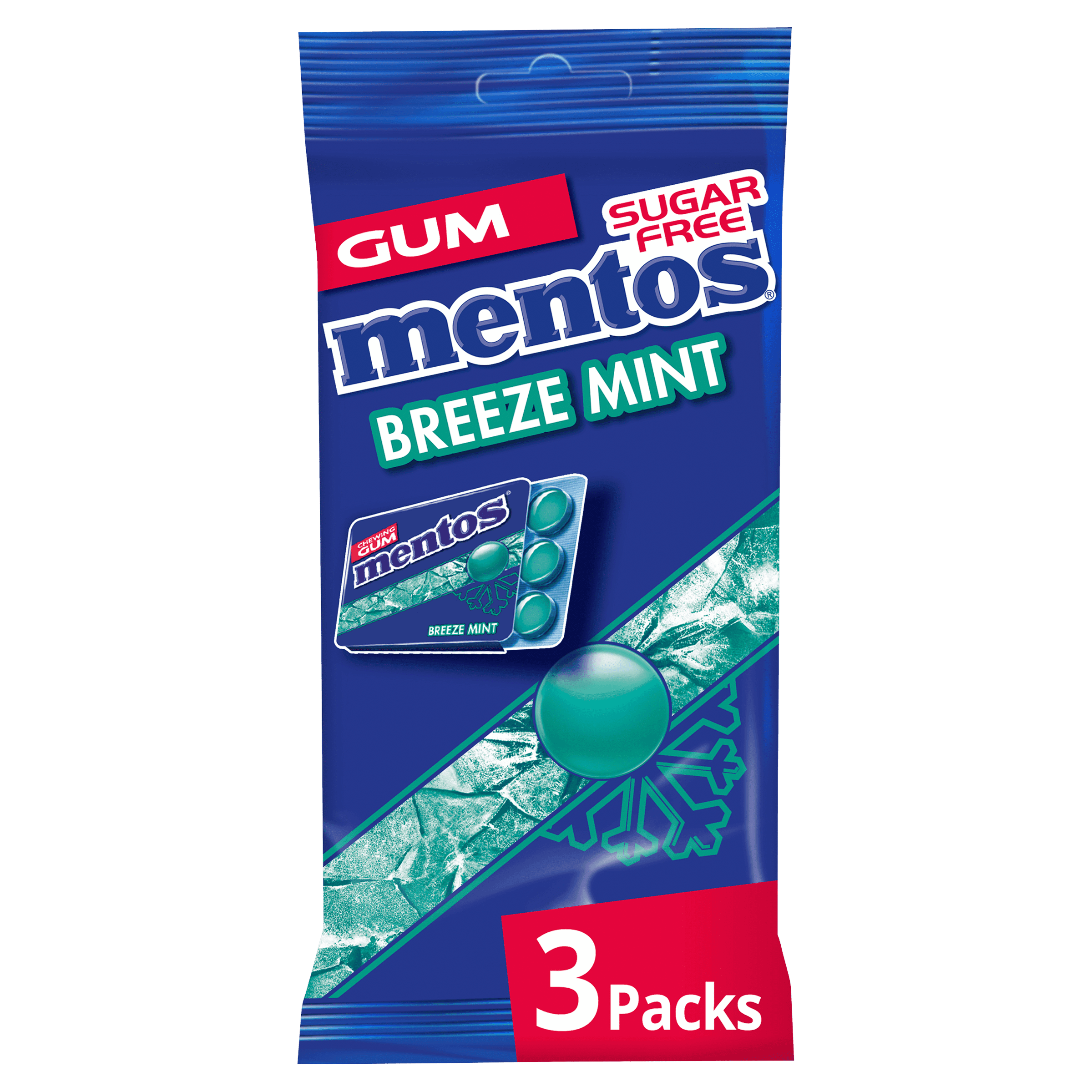 Mentos Gum Breeze Mint Blister