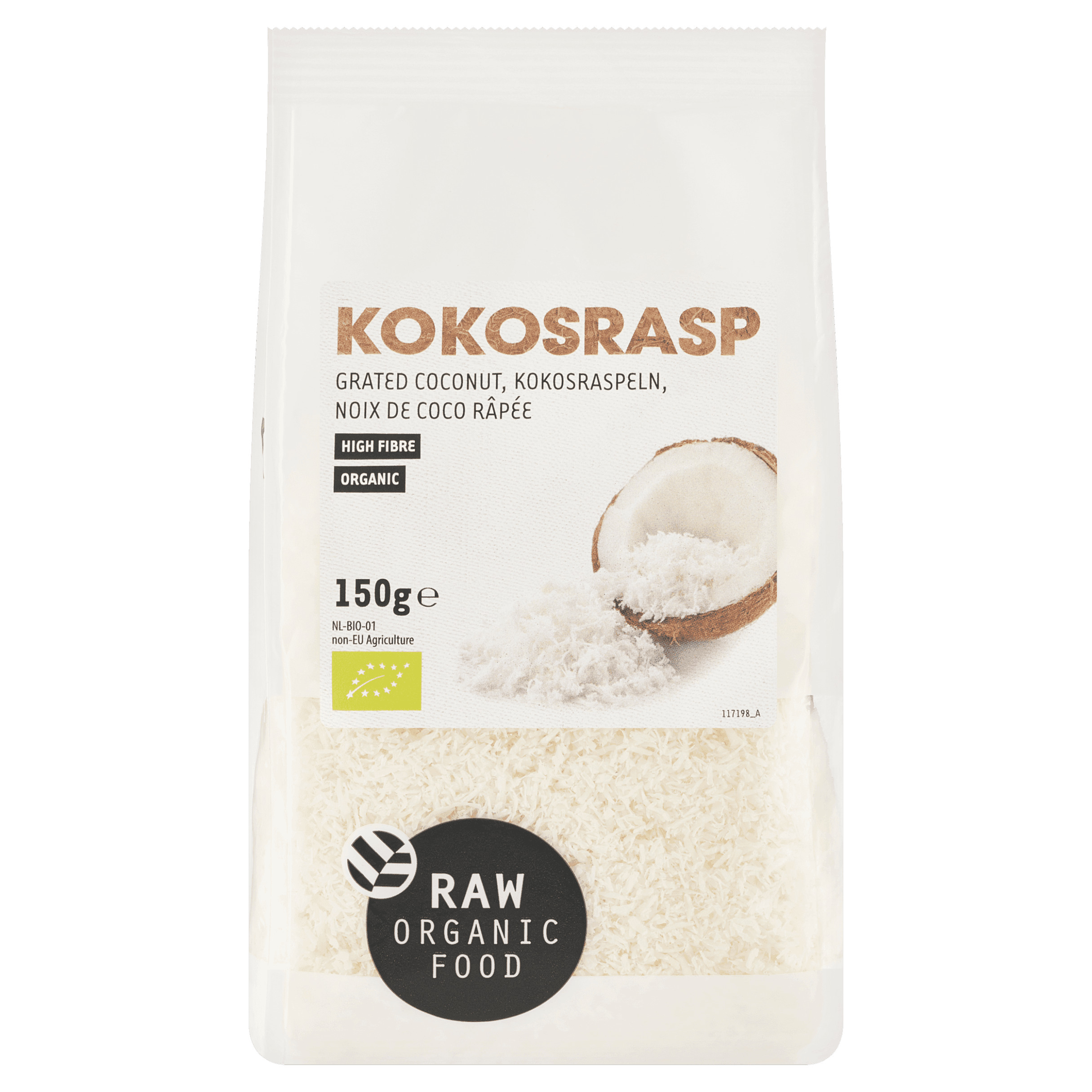 Raw Organic Food Kokosrasp bio