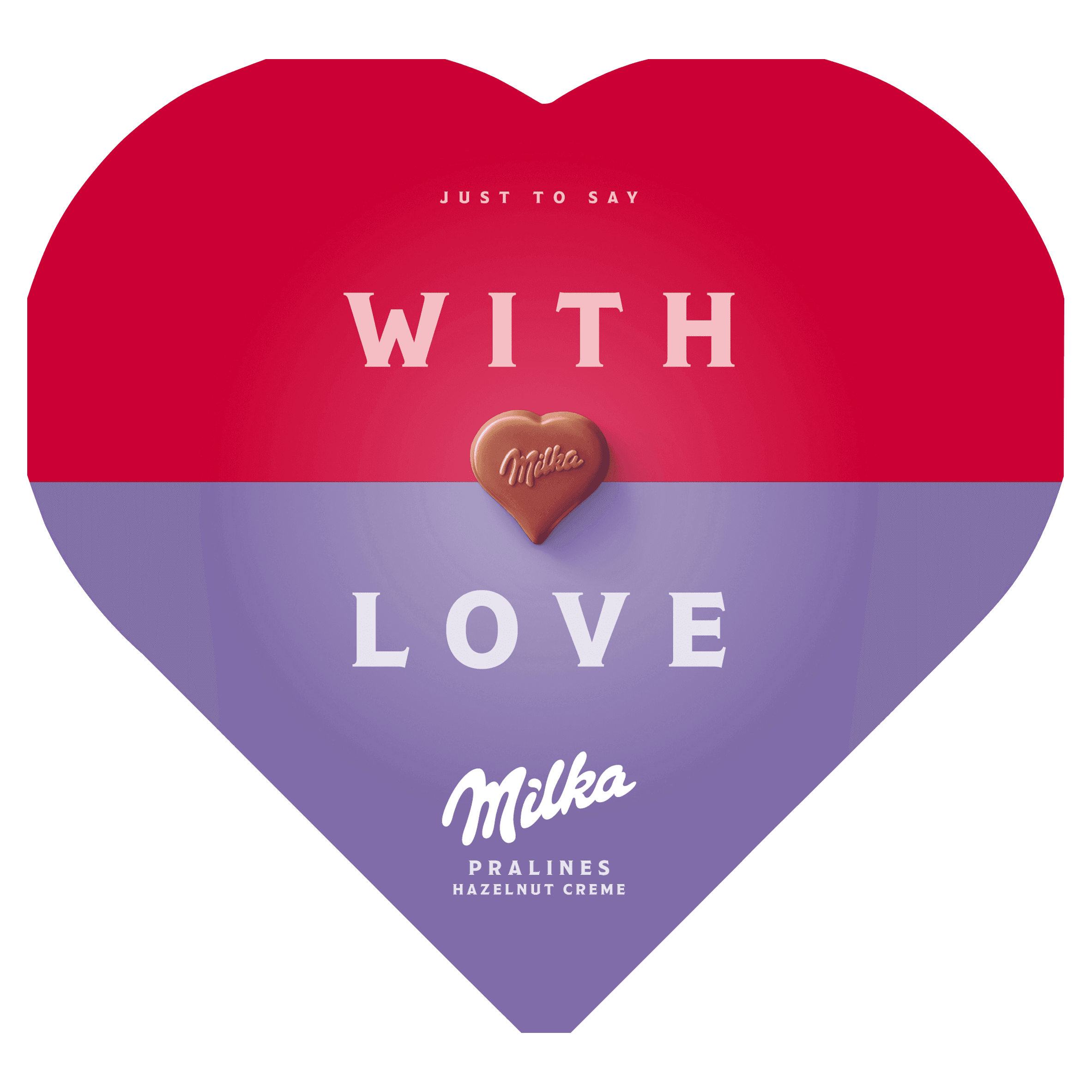 Milka I love Milka heart