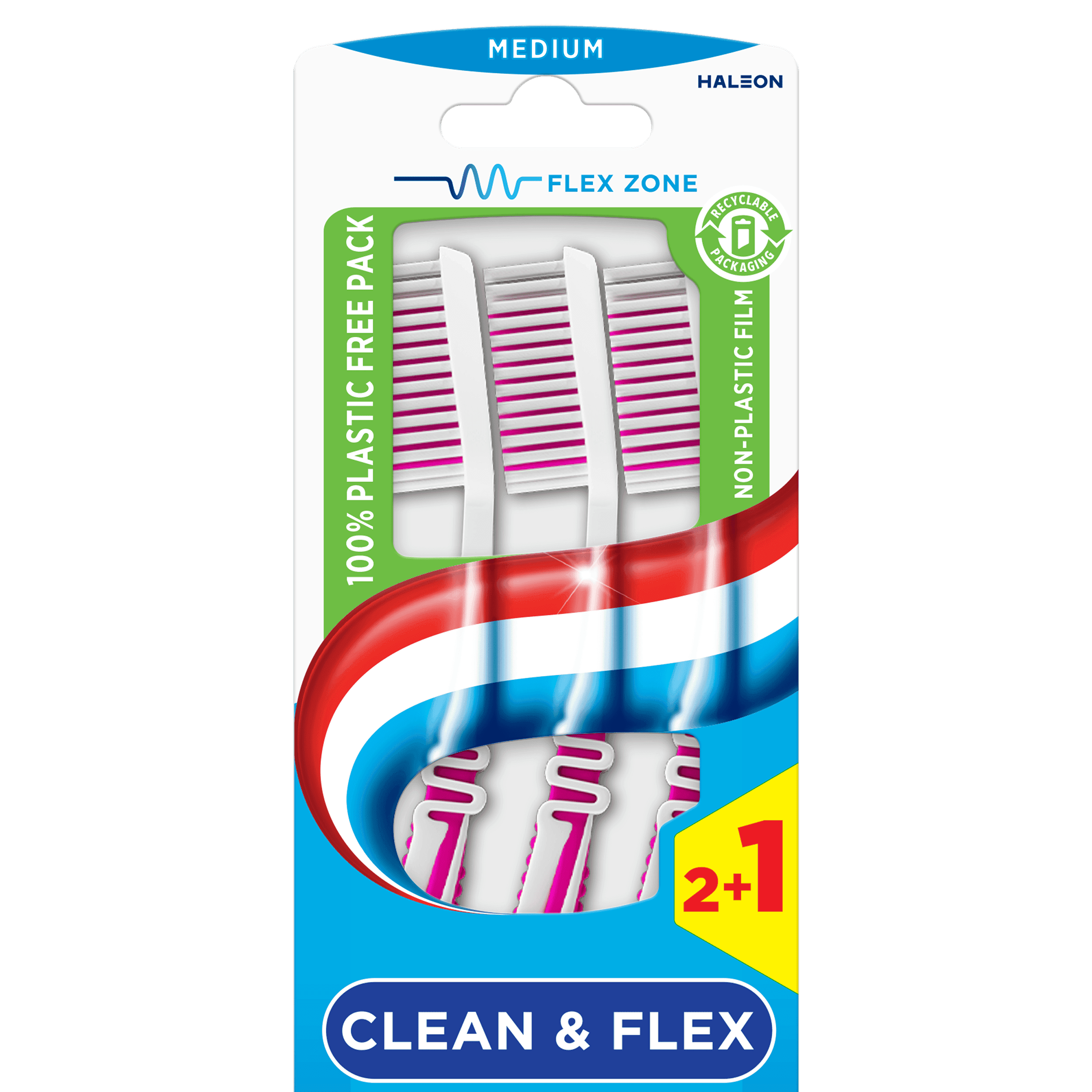 Aquafresh Tandenborstel clean en flex medium