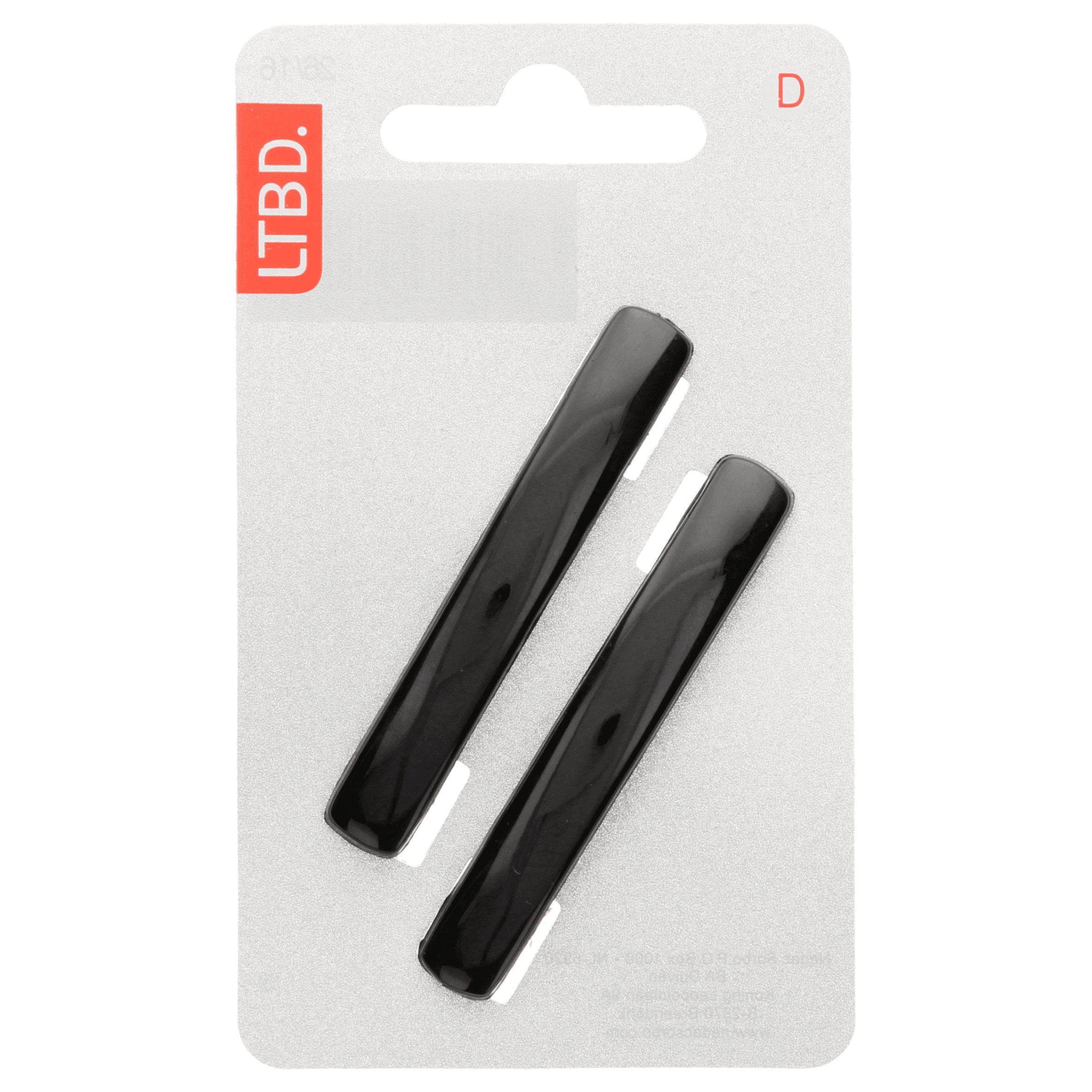 LTBD Haarspeld 2 klein zwart plastic