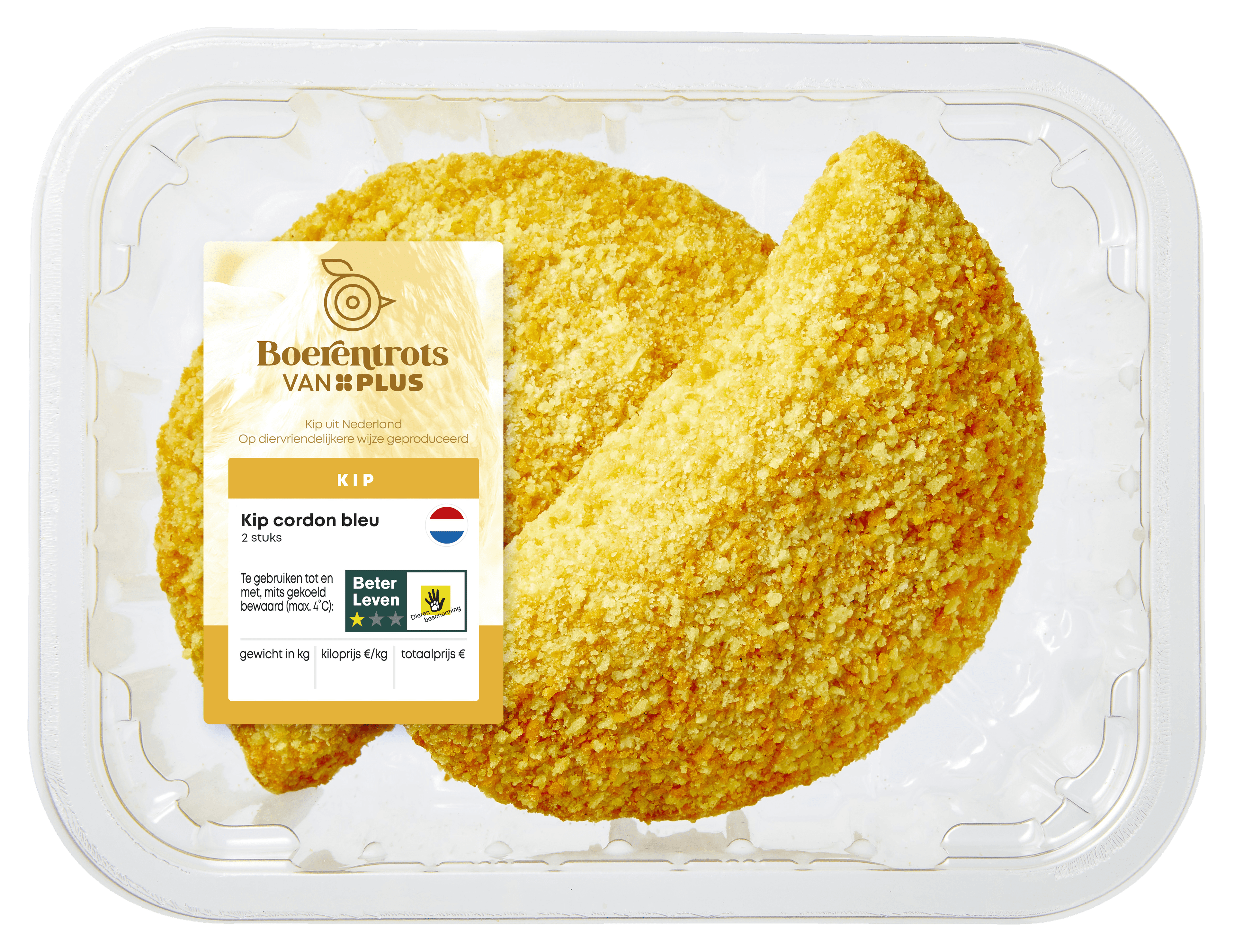 PLUS Boerentrots Kip cordon bleu 2st.