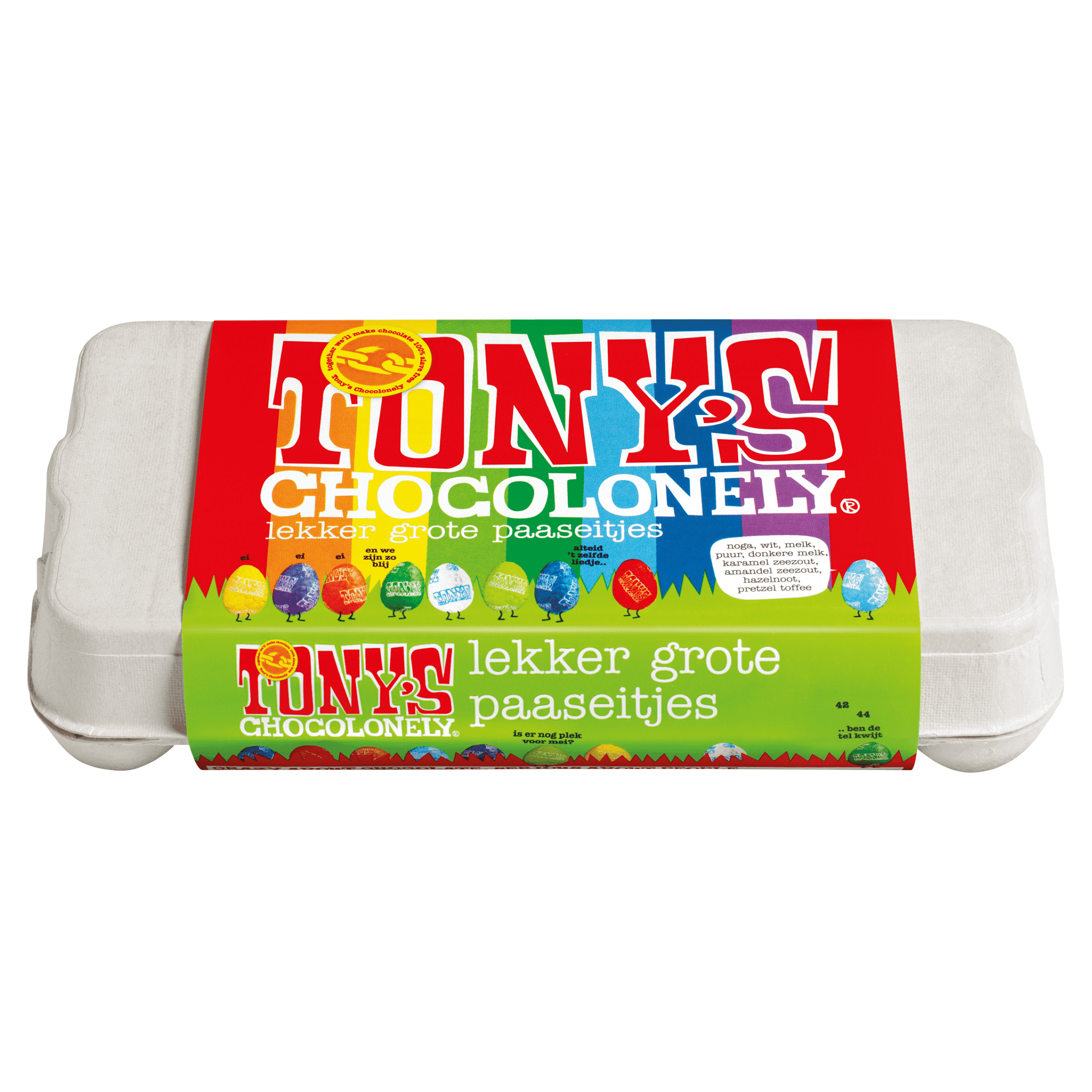 Tony's Chocolonely Paaseitjes doosje groot