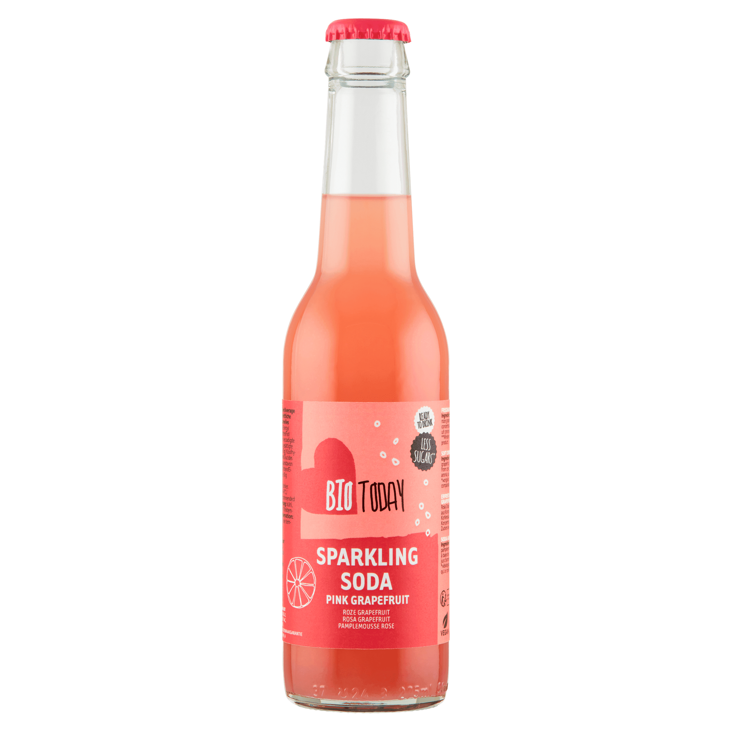 BioToday Soda pink grapefruit
