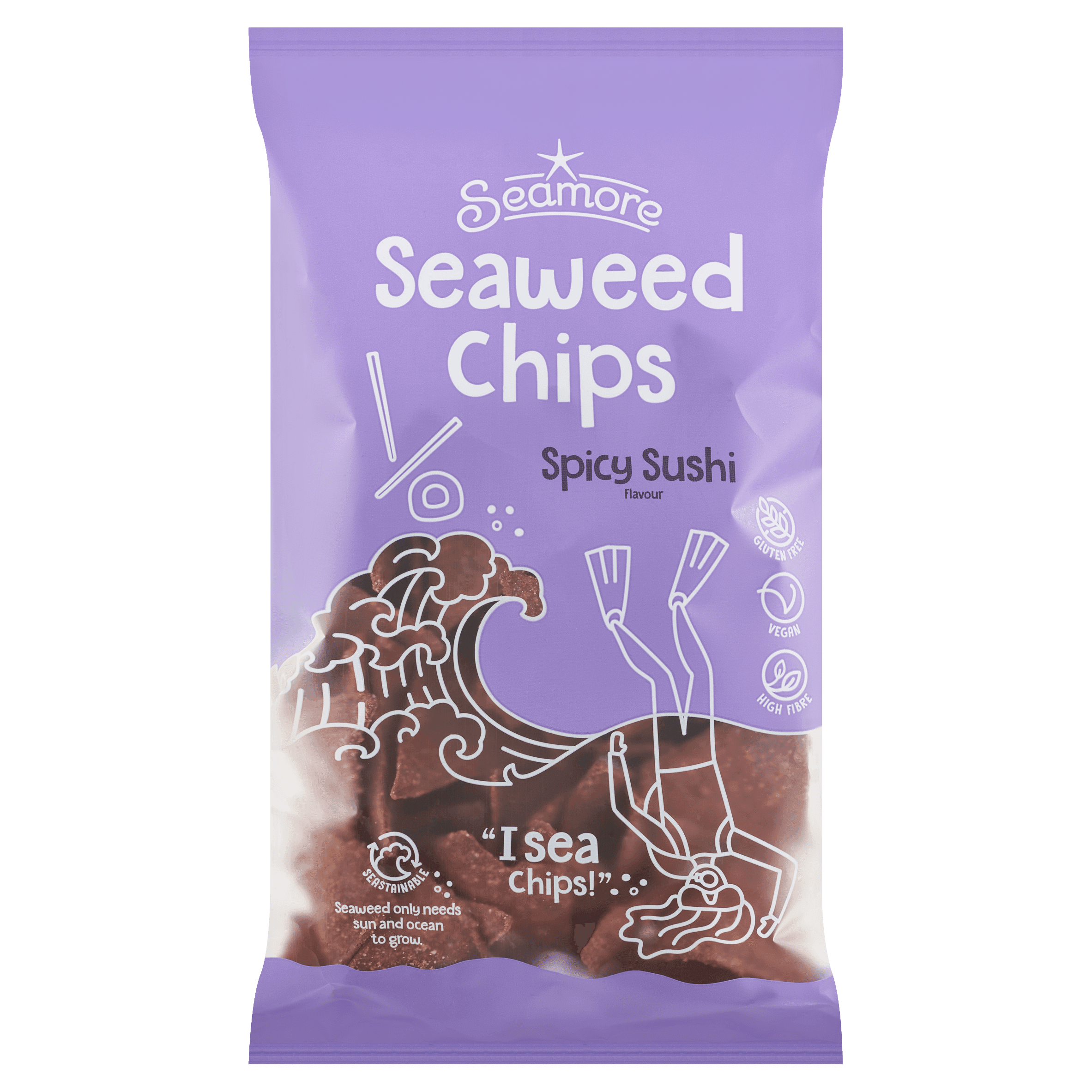 Seamore Seaweed Chips spicy sushi
