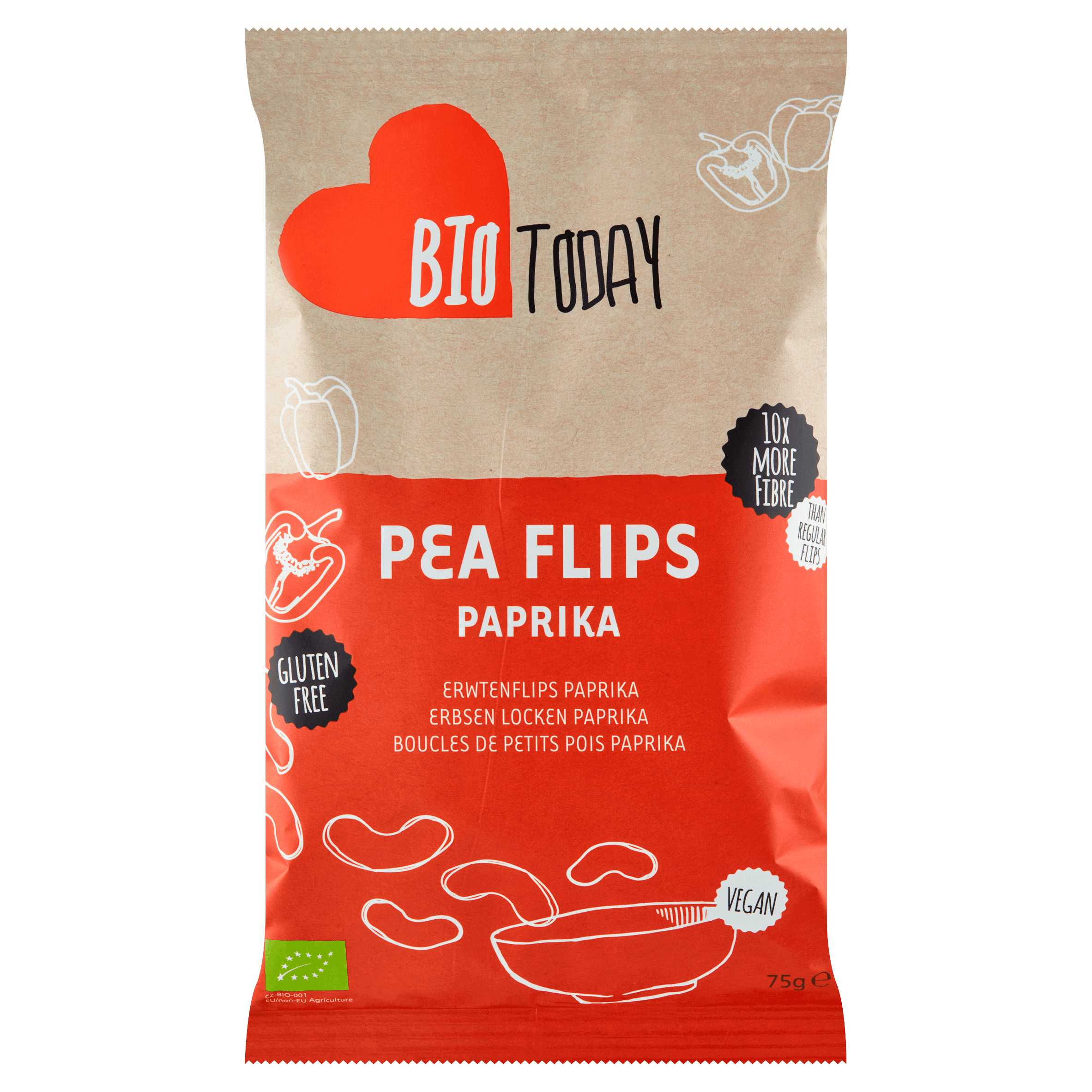 BioToday Pea Flips Paprika