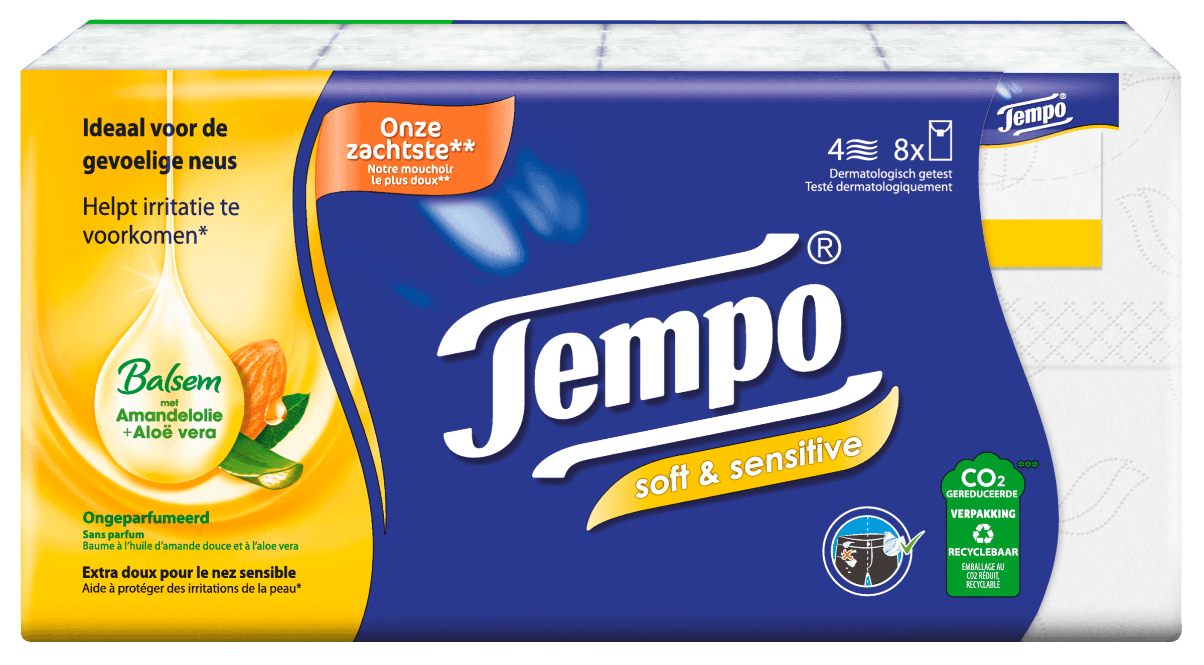 Tempo Soft & Sensitive zakdoekjes