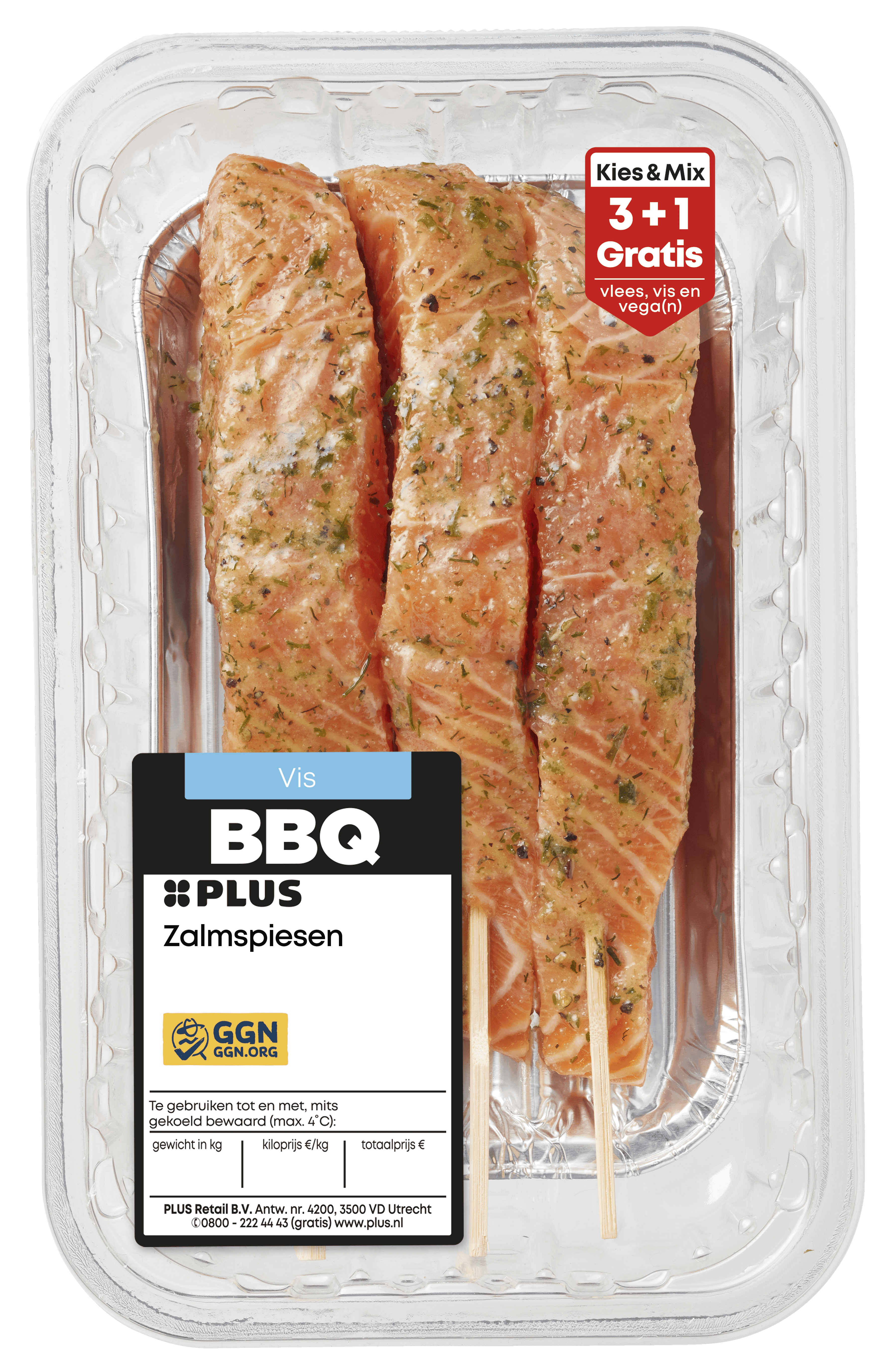 PLUS BBQ Zalmspiesen