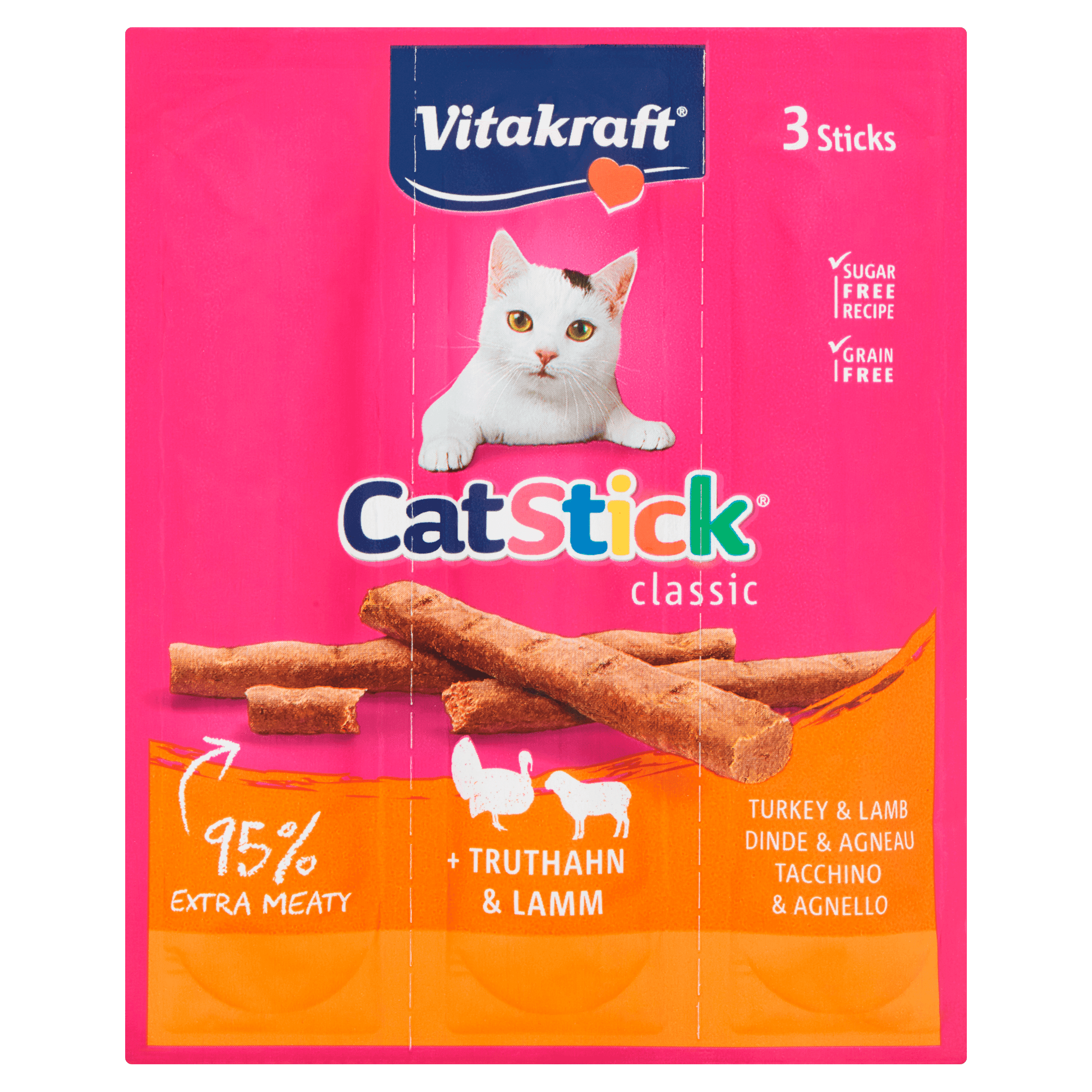 Vitakraft Catstick mini kalkoen & lam