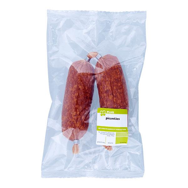 PLUS Pikanties (2 worstjes)