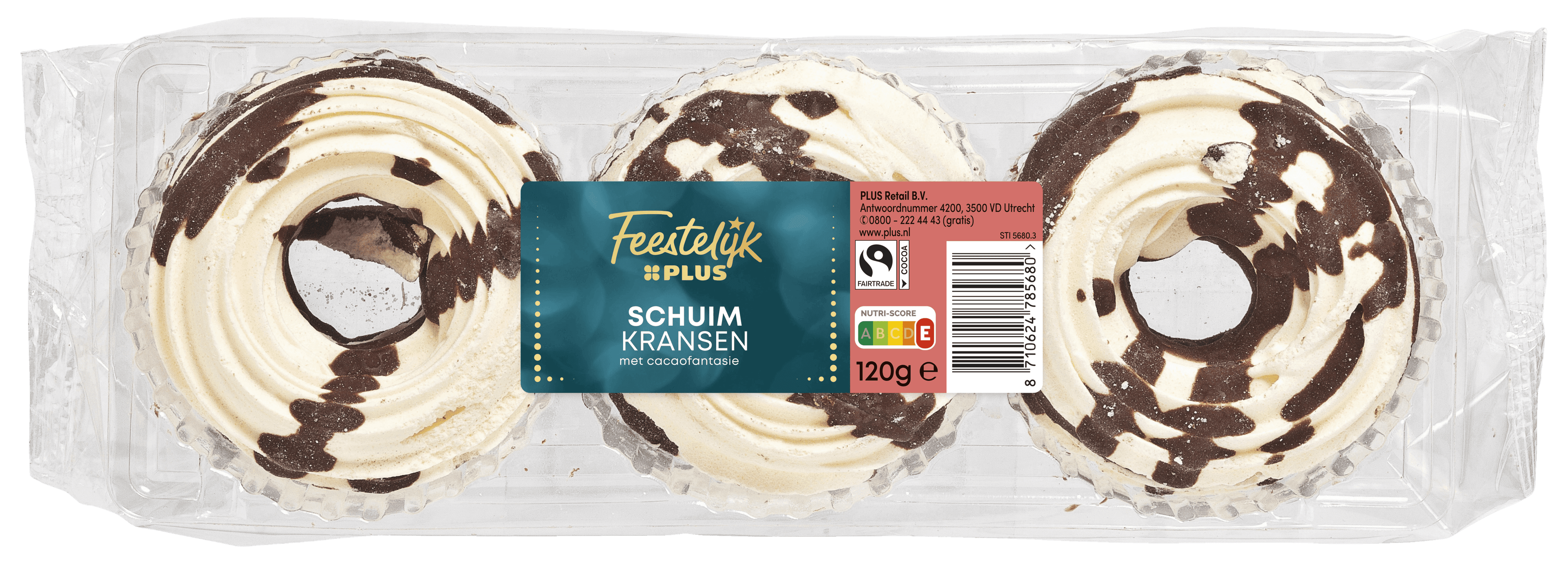 Feestelijk PLUS Schuimkransen met chocolade