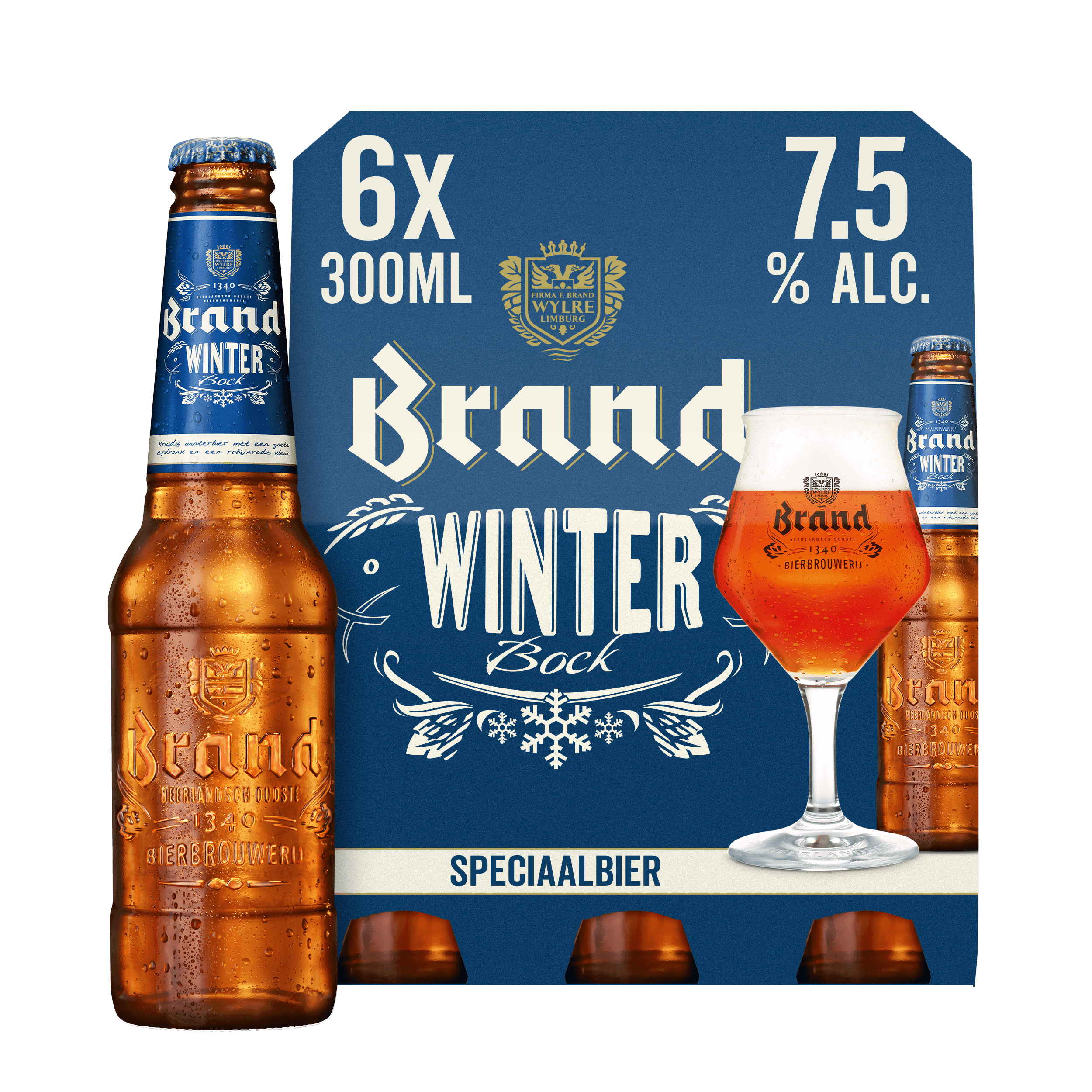 Brand Winterbock bier fles