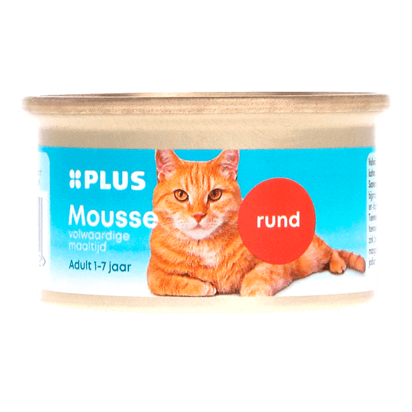 PLUS Katten mousse rund