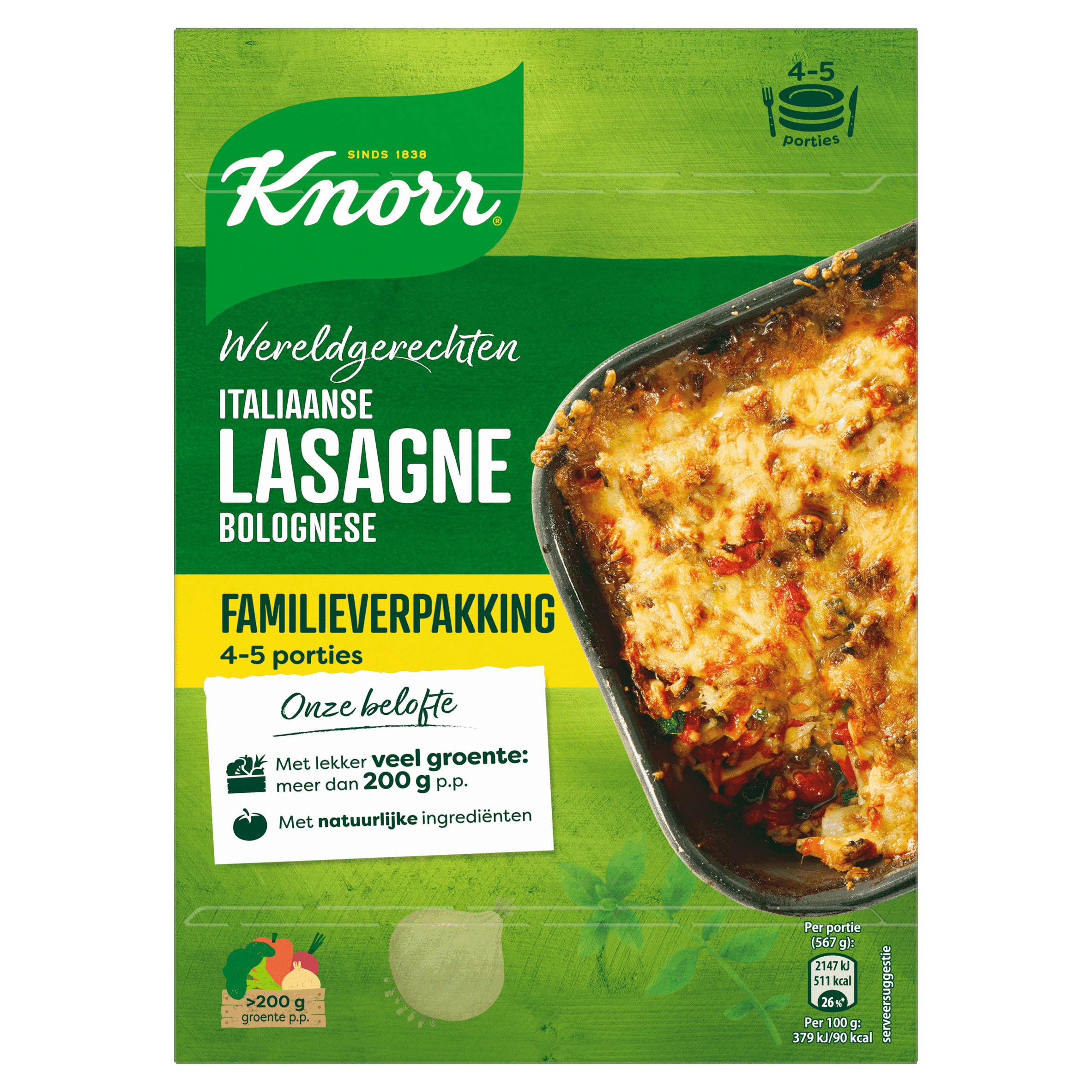 Knorr Wereldgerecht Lasagne Bolognese XXL