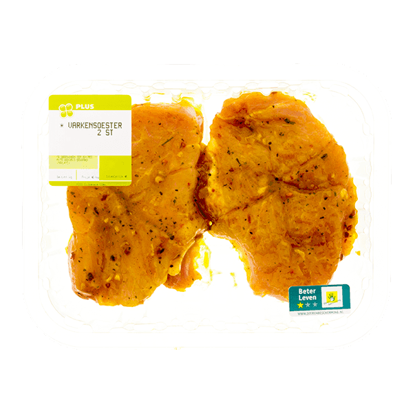 PLUS Varkensoester madras 2 stuks