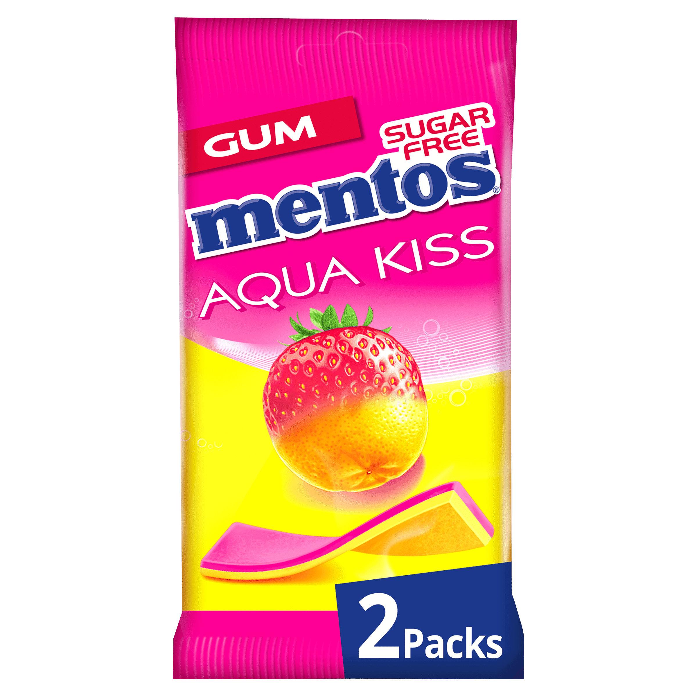 Mentos Aqua Kiss Strawberry - Mandarin 2-pack