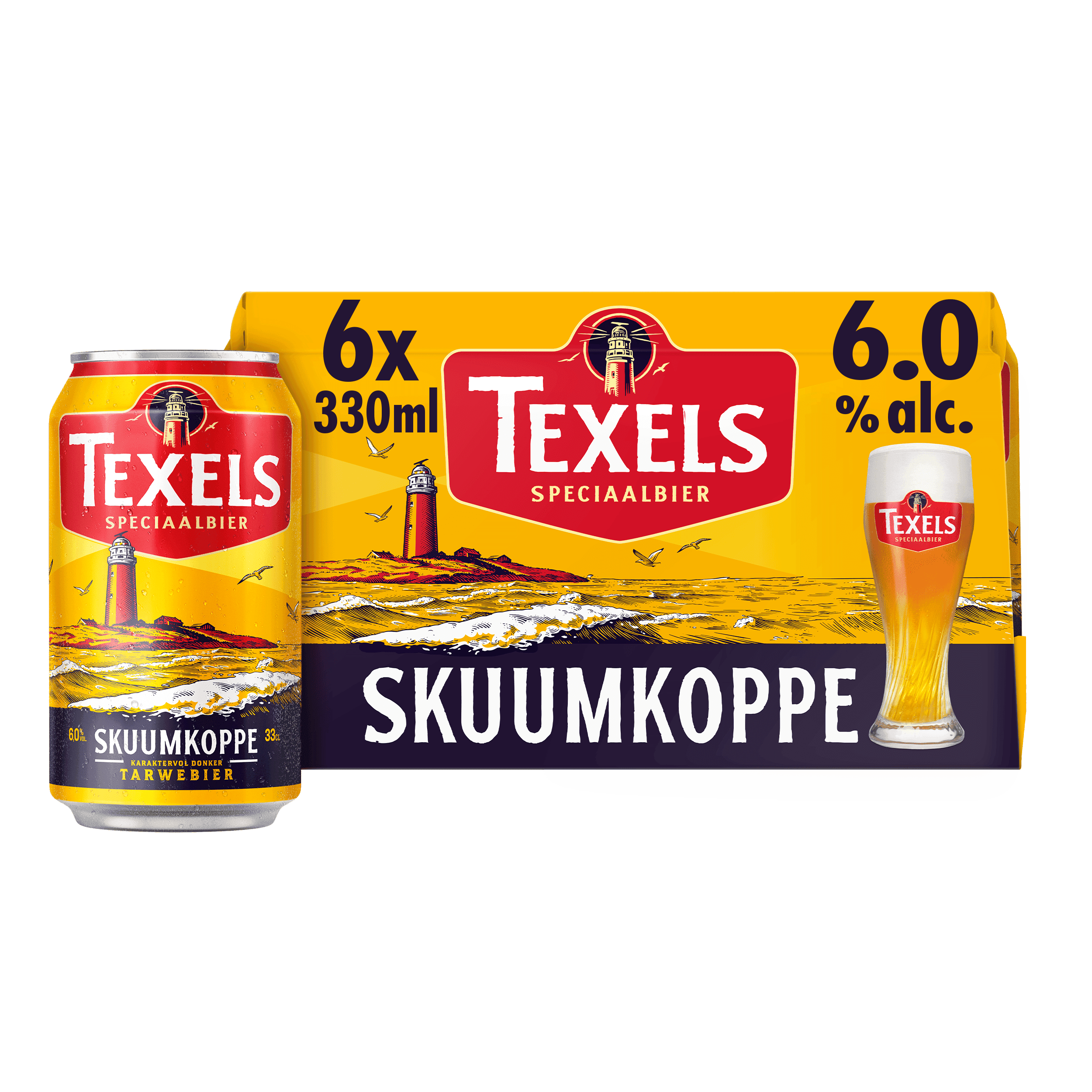 Texels Skuumkoppe bier blik
