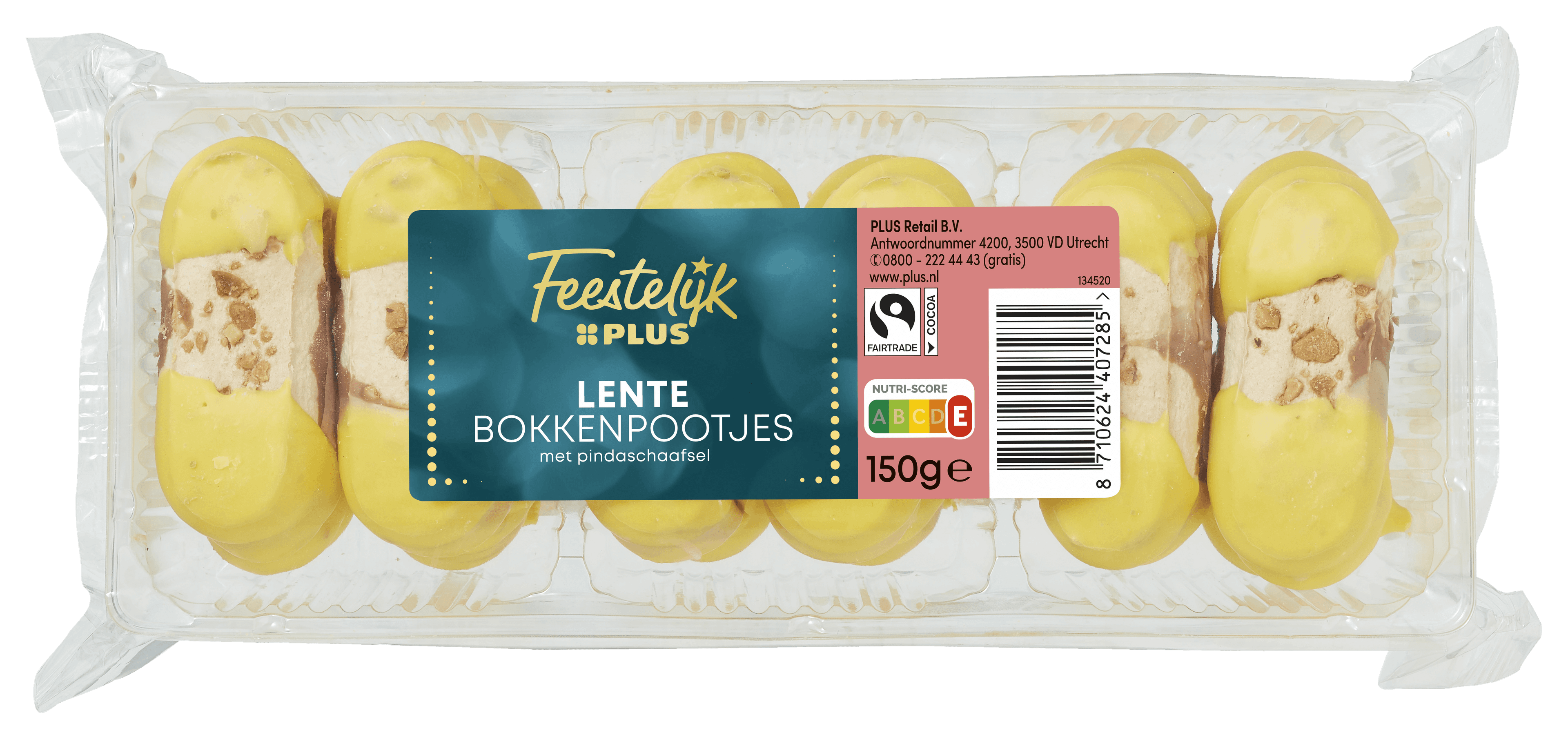 Feestelijk PLUS Lente bokkenpootjes met pindaschaafsel