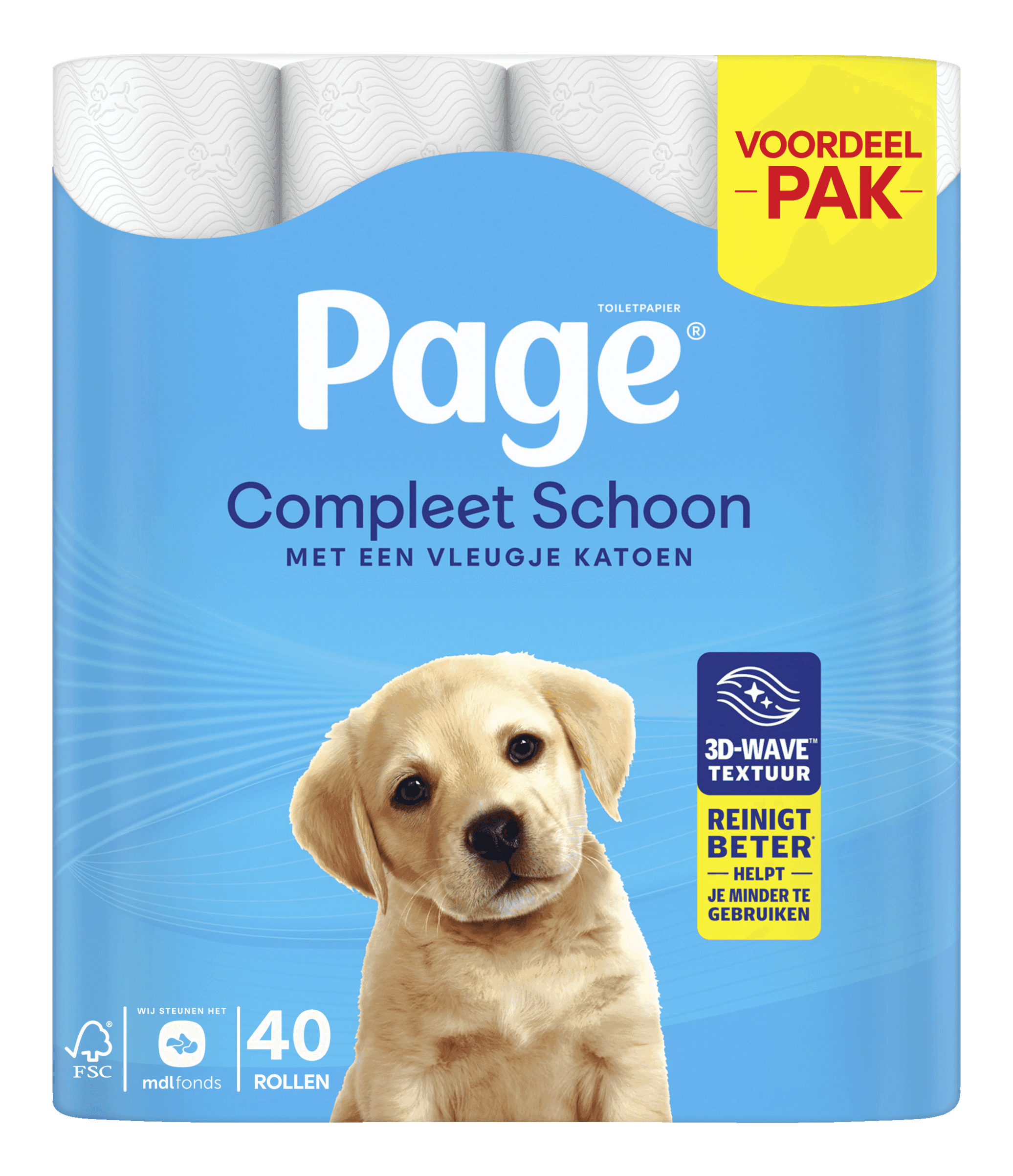 Page Compleet Schoon toiletpapier