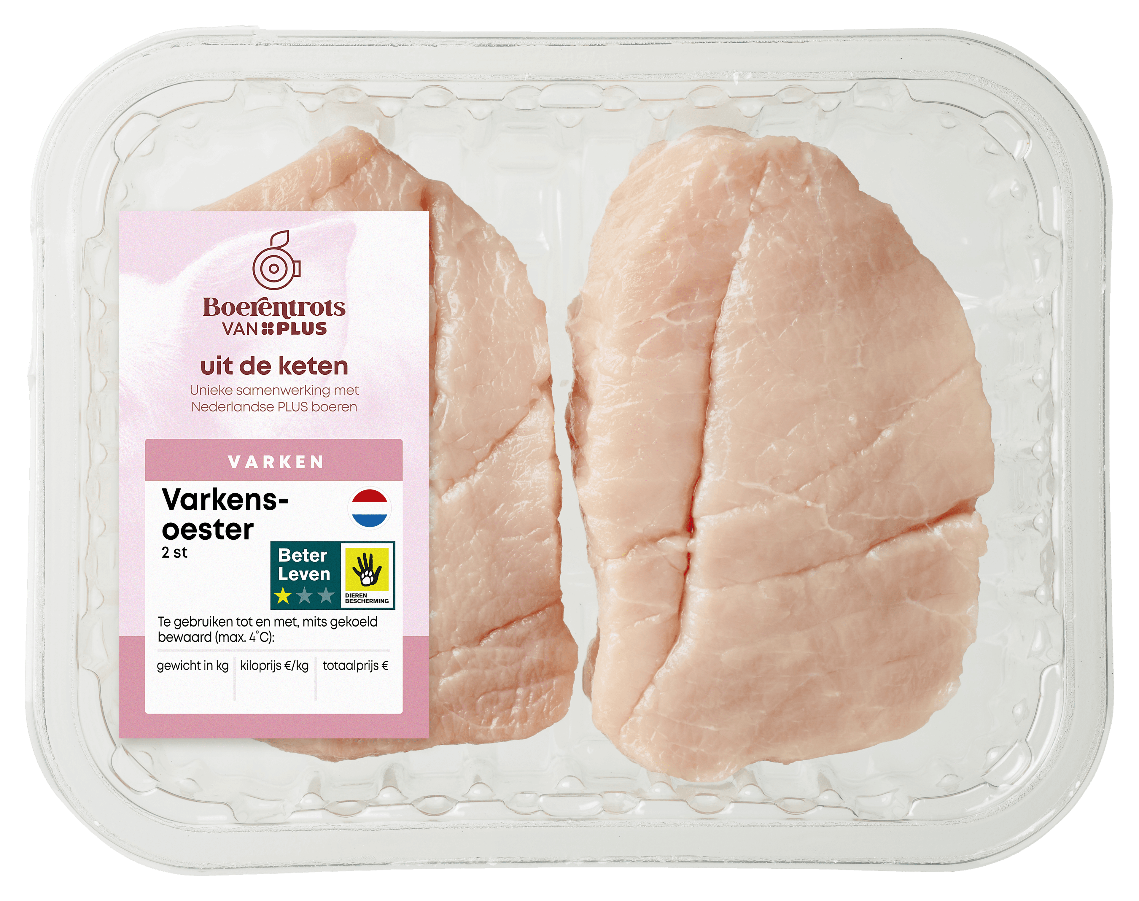 PLUS Boerentrots Varkensoester 2st