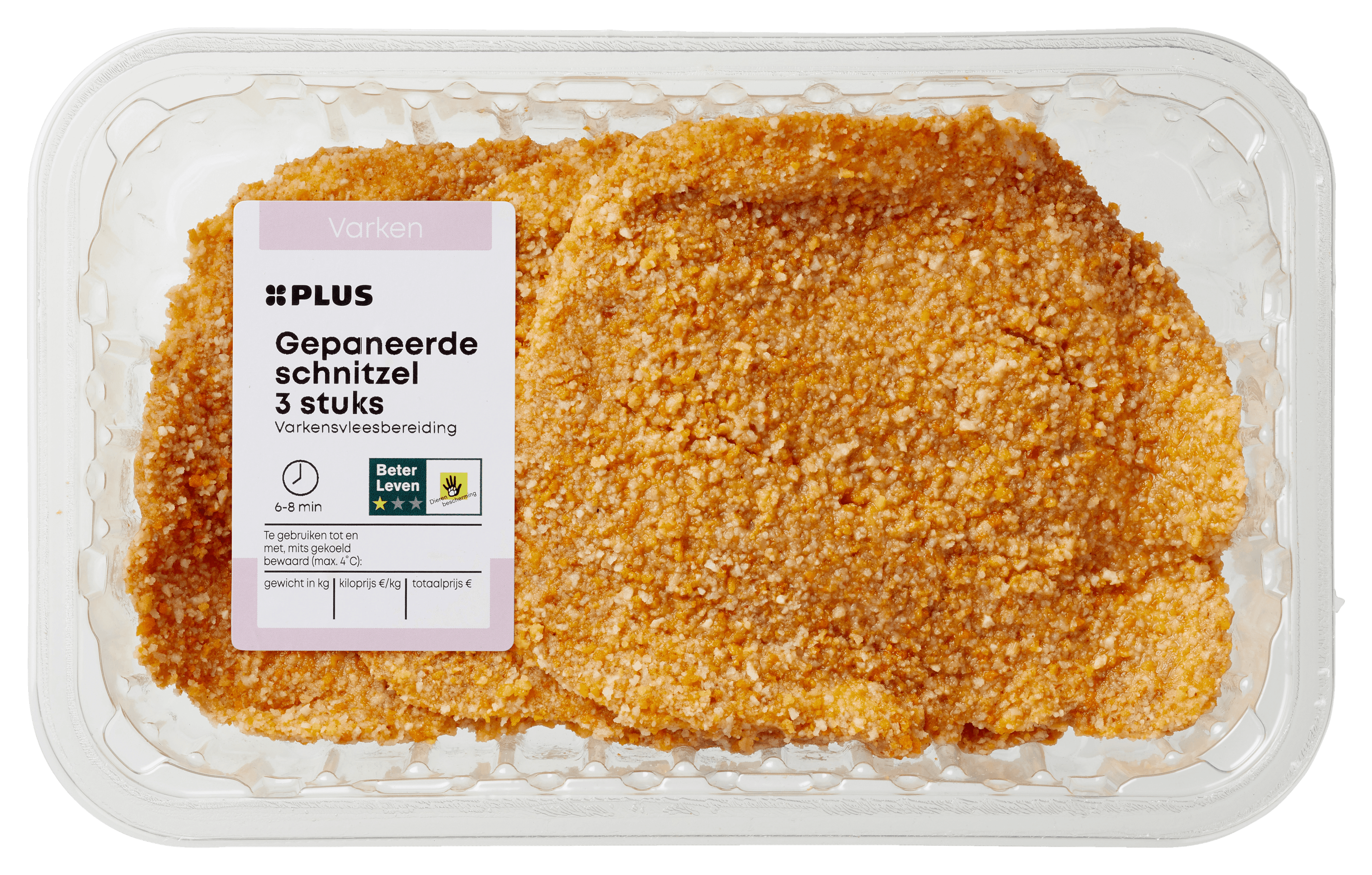 PLUS Boerentrots Gepaneerde schnitzel 3 st