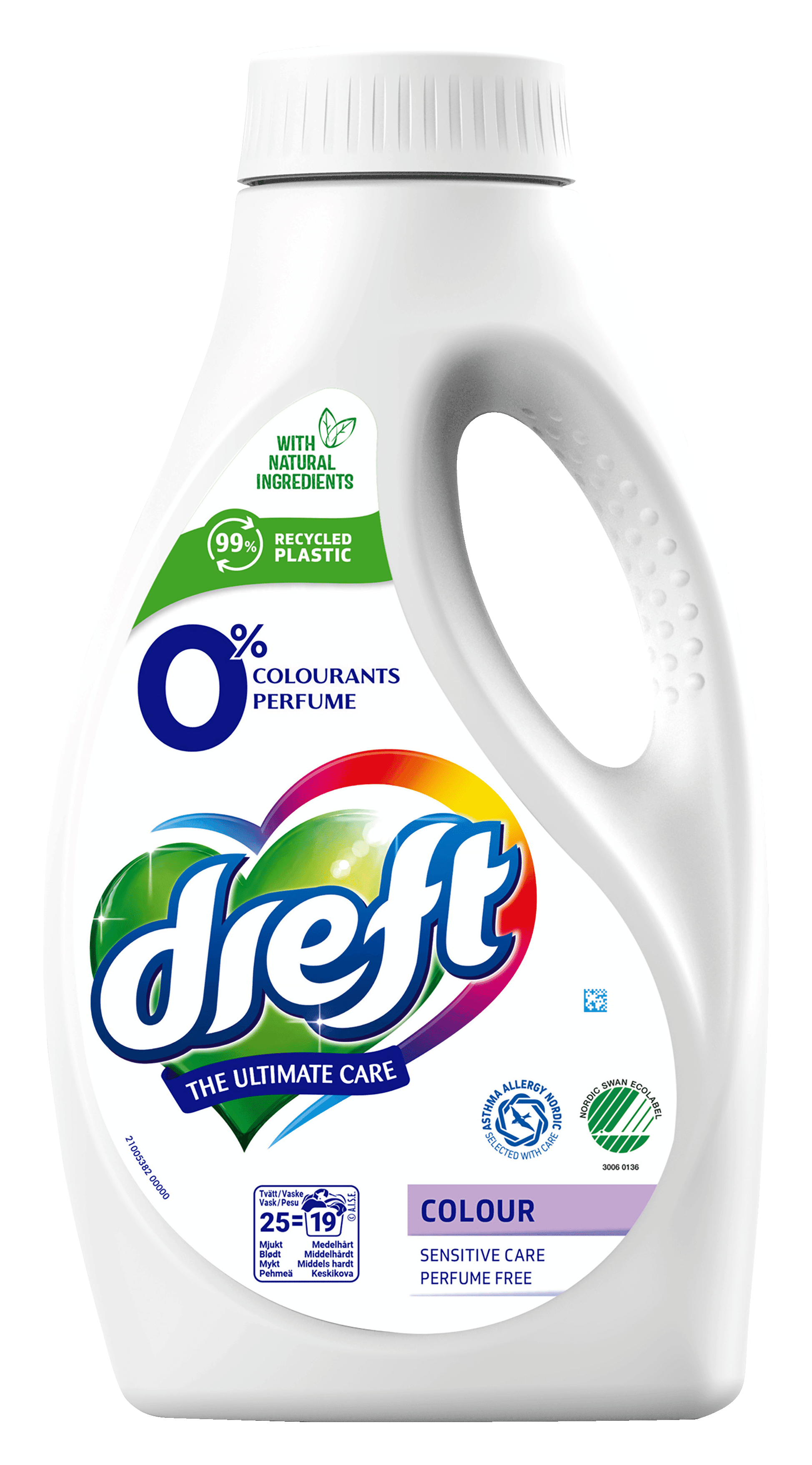 Dreft Vloeibaar wasmiddel Colour 0% parfum